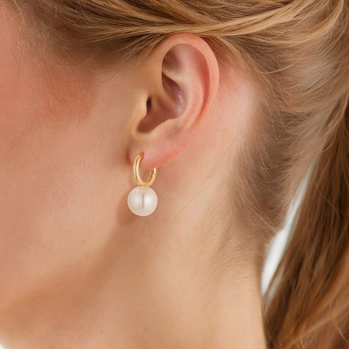 Yokoamii Paar Creolen gelbgold günstig online kaufen