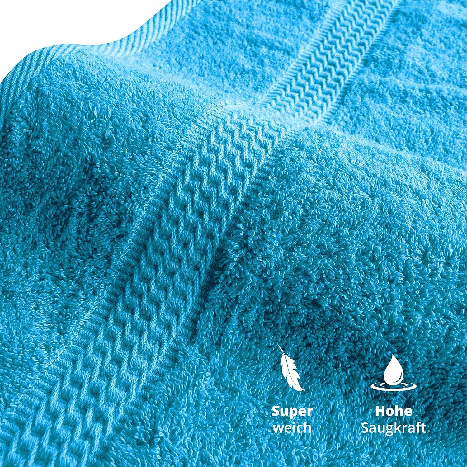 TRENDBUY24 Handtuch Set Handtücher Duschtücher Gästetücher Baumwolle Frotte günstig online kaufen