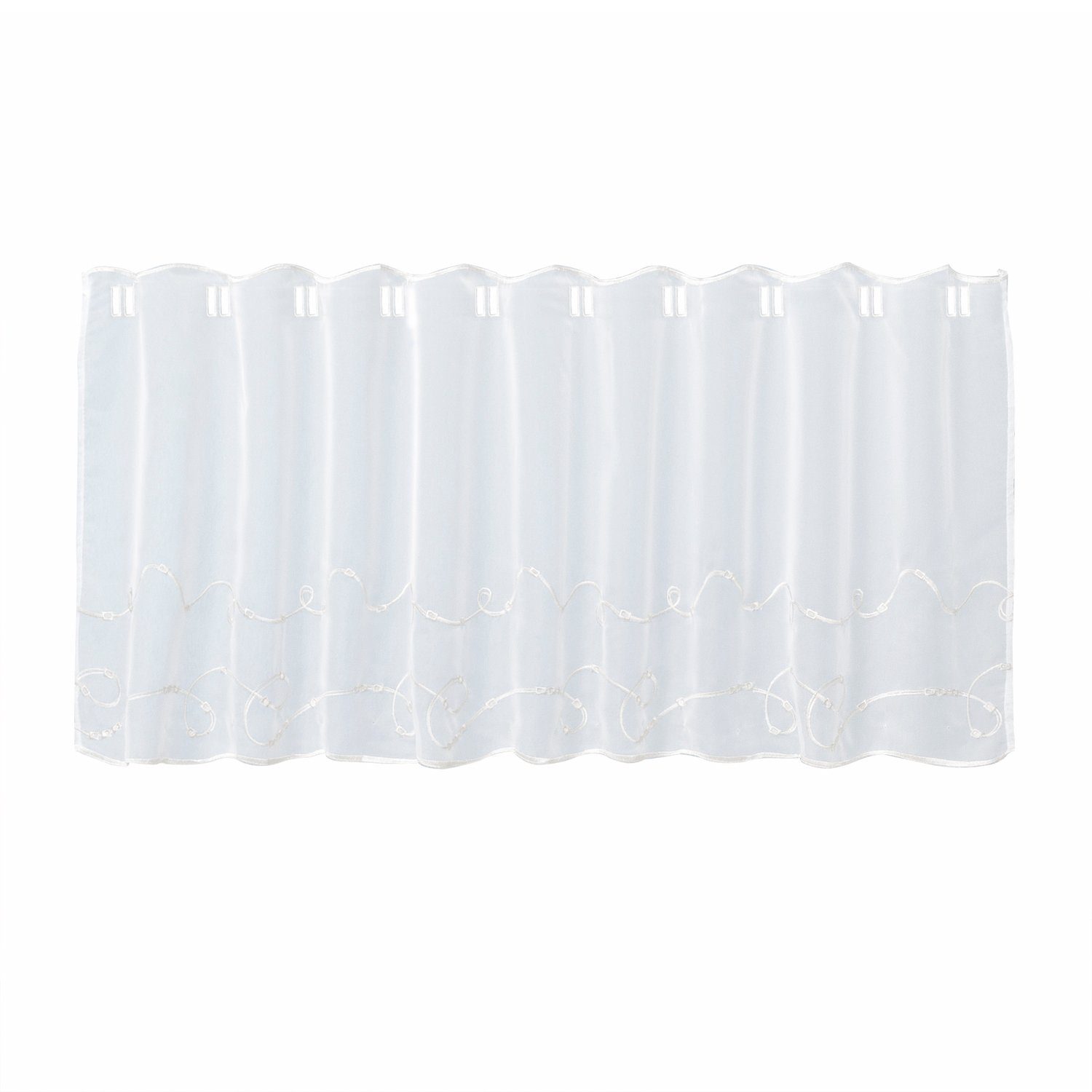 Gerster Gardine Gerster Stickereibistro B = 150 x H =50 cmTranspar, transparent