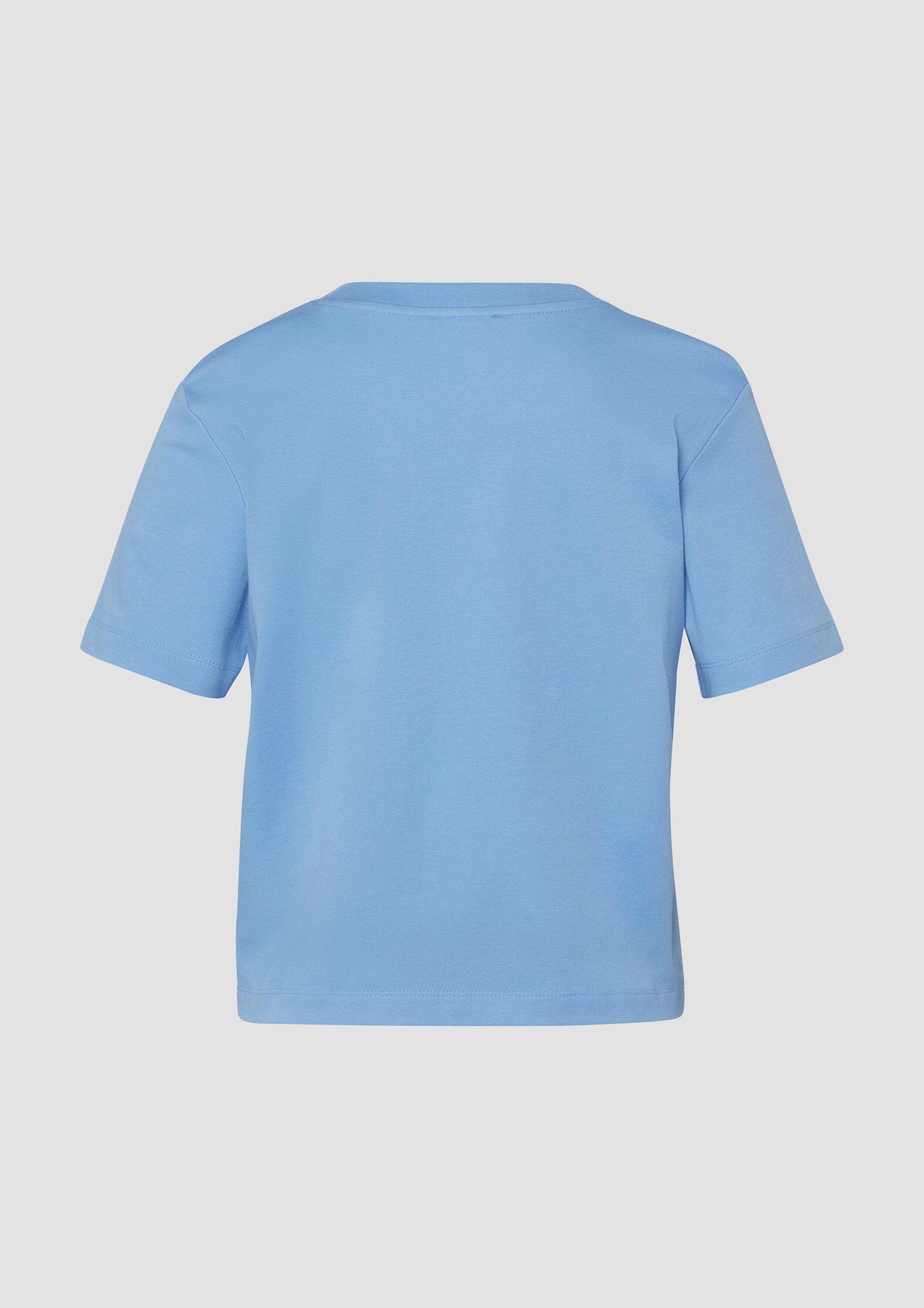 s.Oliver Kurzarmshirt T-Shirt Verkürztes T-Shirt aus Interlockjersey günstig online kaufen