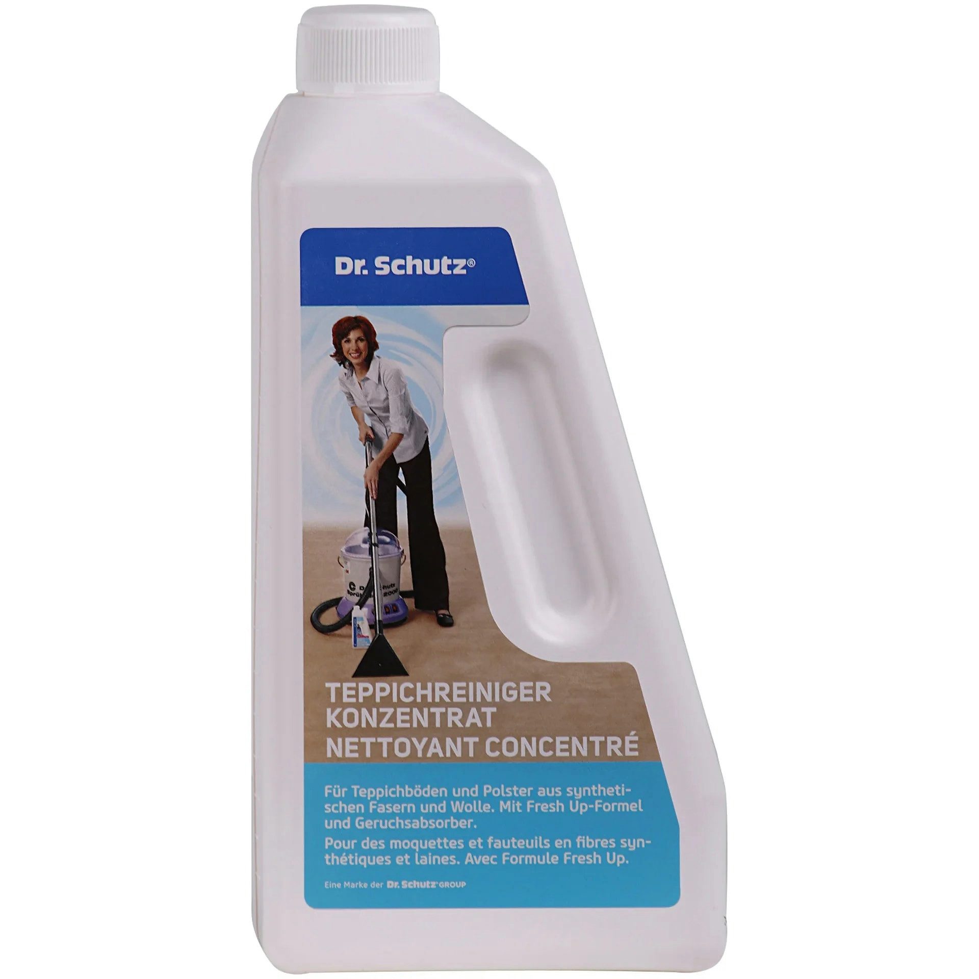 DR. SCHUTZ Teppichreiniger 750 ml Konzentrat reicht für ca. 50 m² Teppichreiniger (Integrierter Flecklöser)