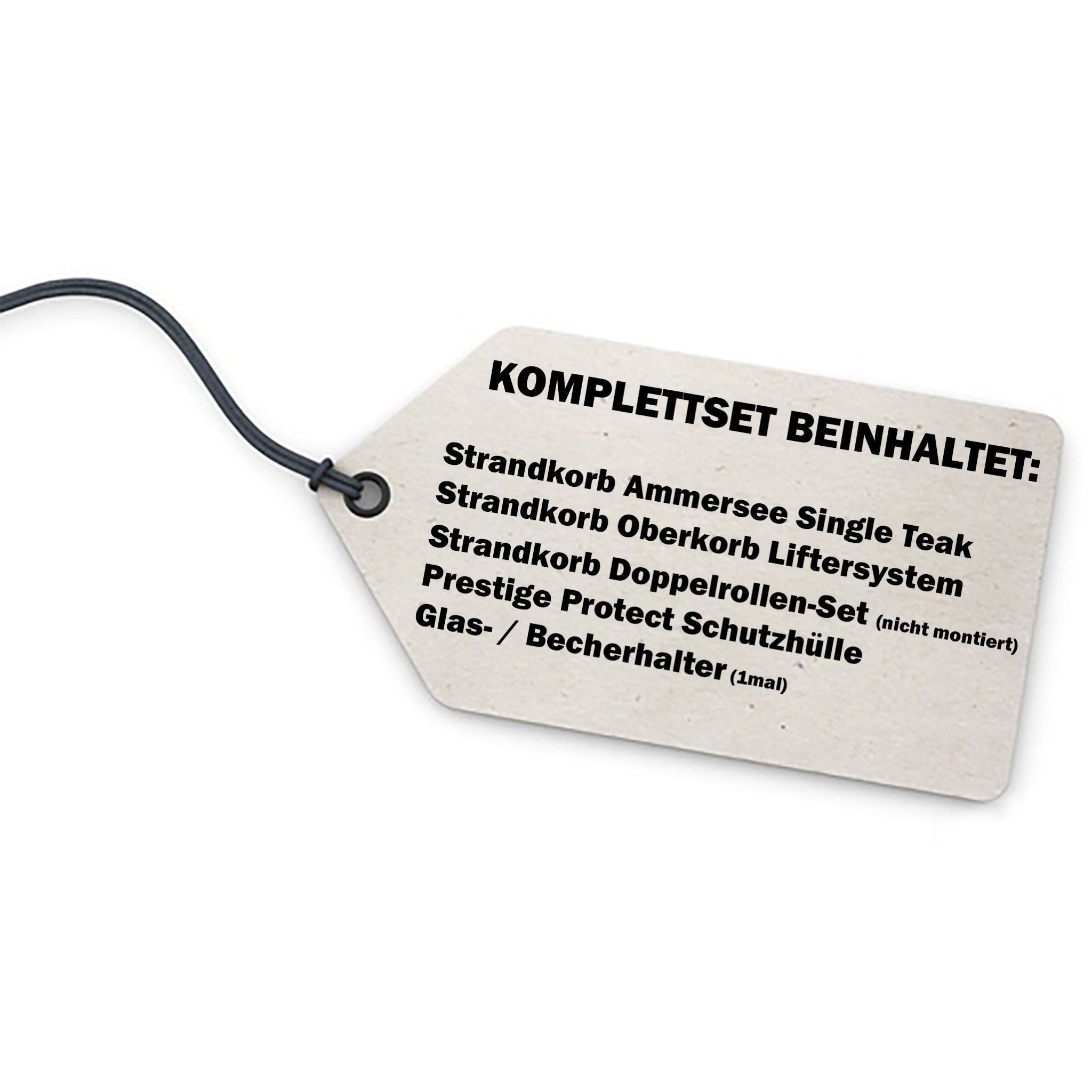 bene living Strandkorb Ammersee 1-Sitzer Teak - PE shell - Modell 551, BxTxH: 96x80x165 cm, Volllieger, Ostsee-Strandkorb, (Strandkorb-Komplettset, 5-tlg., Strandkorb inkl. Liftersystem und umfangreichem Zubehör), mit Windschutzfolie, Bistrotisch und bequemer Polsterung
