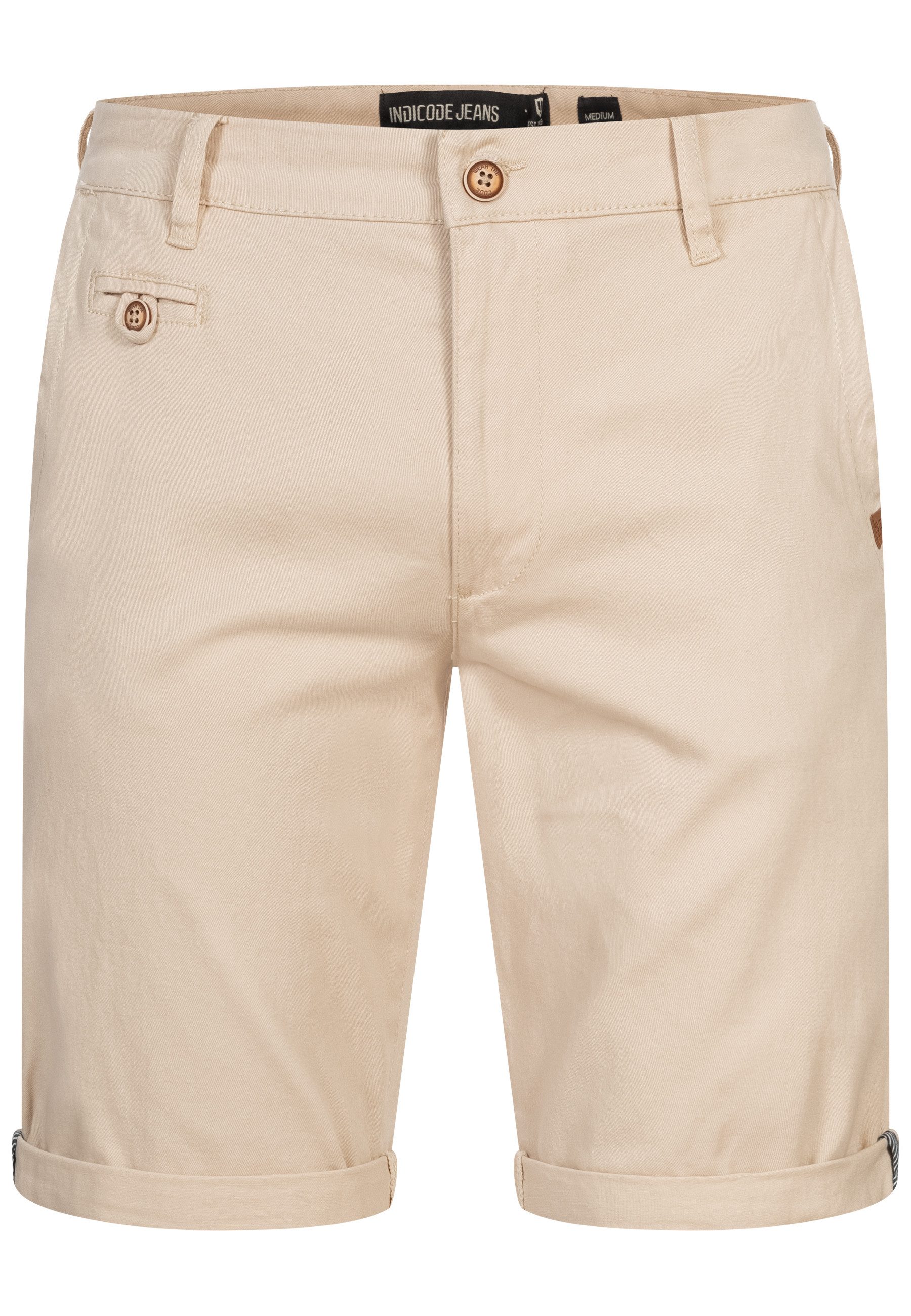 Indicode Chinoshorts Cuba aus Baumwollgemisch günstig online kaufen