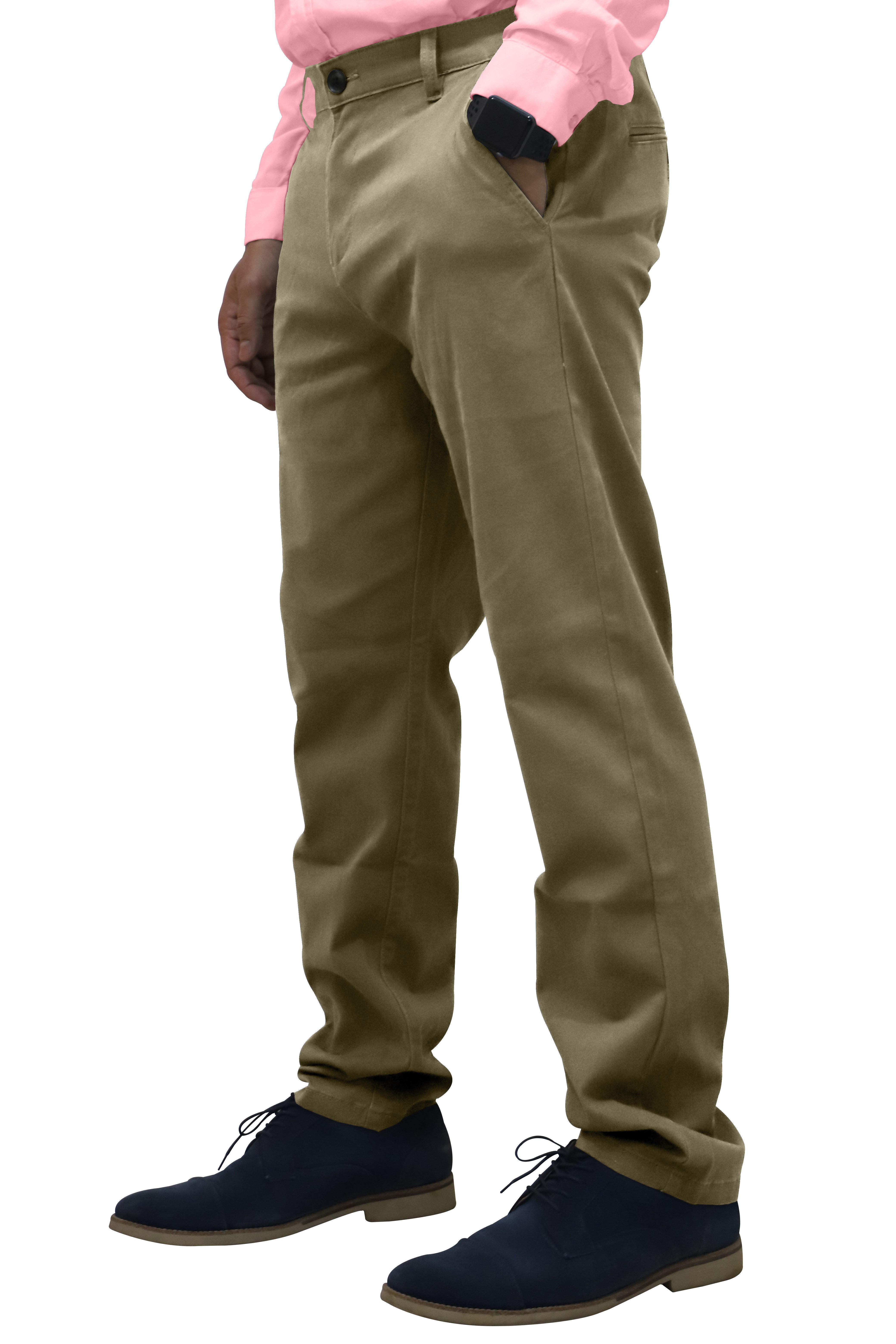BlauerHafen Chinohose Herren Designer Chino Stoff Hose Chinohose Regular Fit Chino Trouser