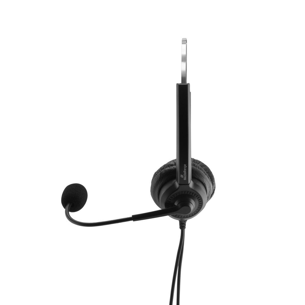 Mikrofon Mediarange Bedienungsfunktion mit Headset MROS304 und Headset Stereo
