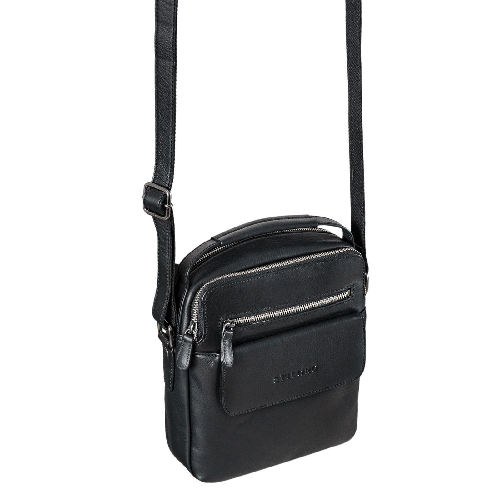 STILORD Schultertasche "Mio" Herrentasche Leder Klein