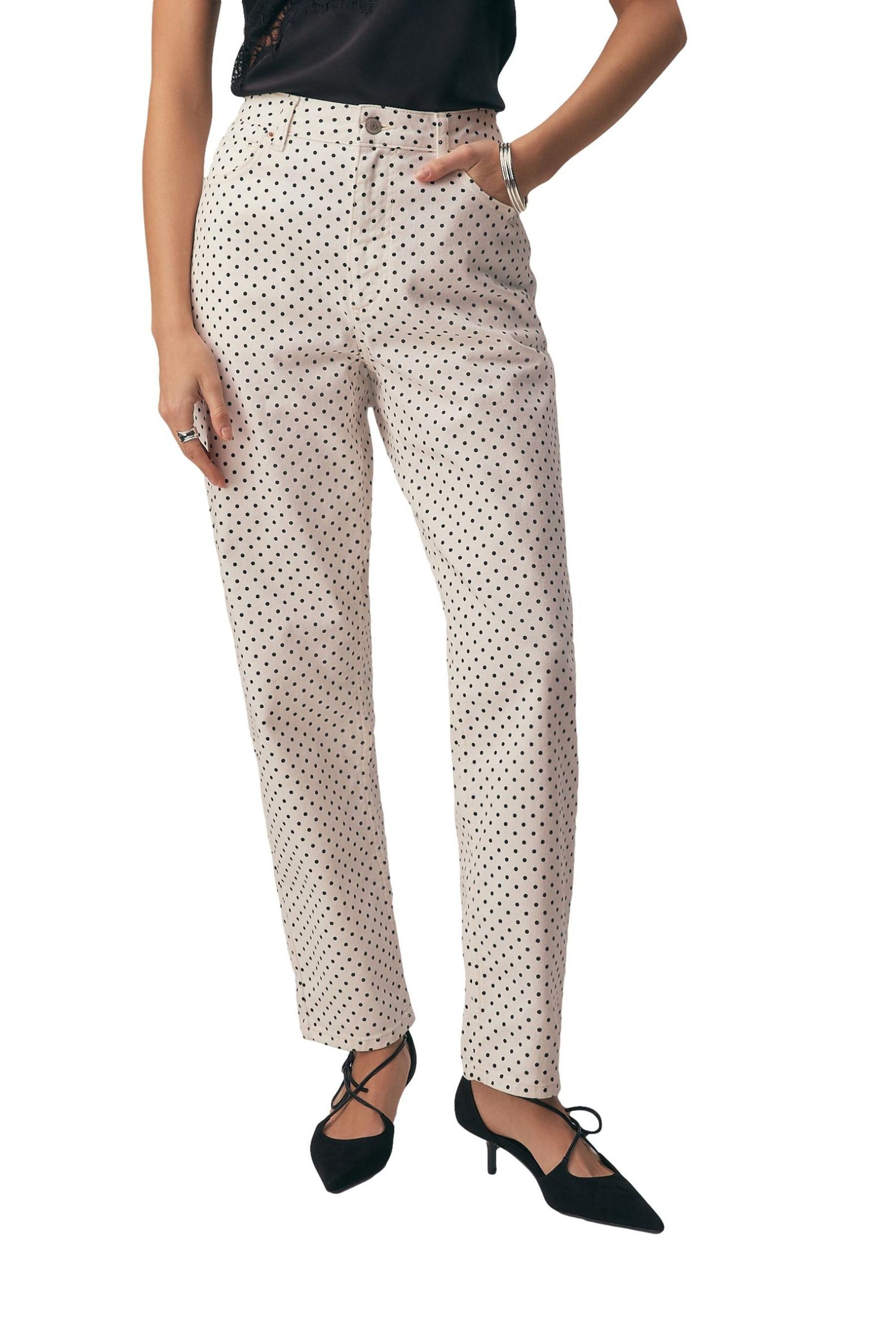 Mom-Jeans Gestufte Mom-Jeans mit Comfort-Stretch