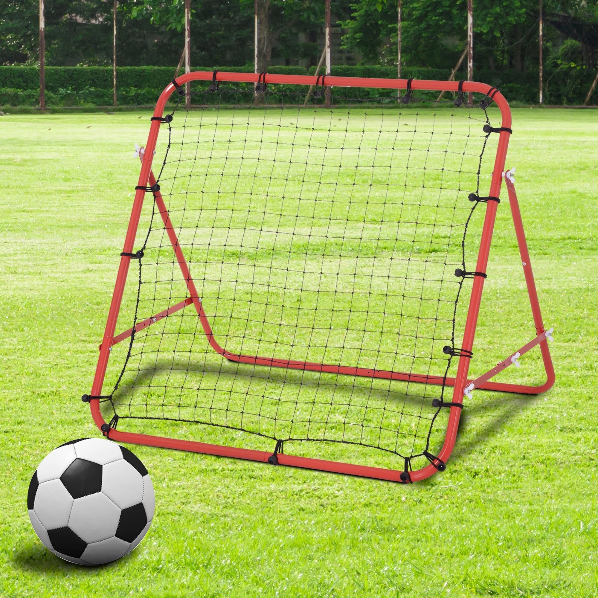 Rebounder für Fußball, Prellwand Rebound Netz, Metallrohr mit PE-Gewebe