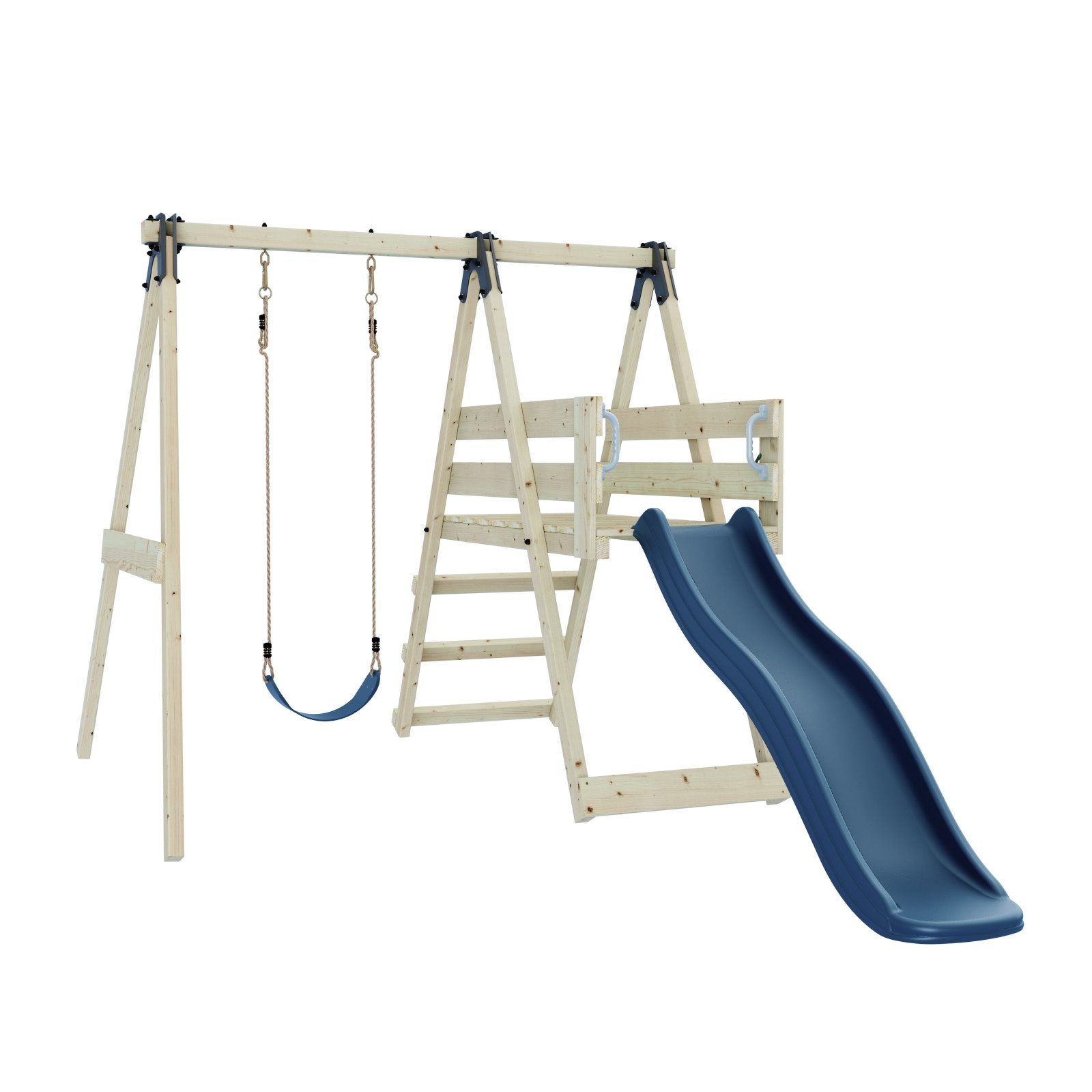 OutdoorToys Schaukelkombination Schaukel Orchidee, aus Holz in Marineblau