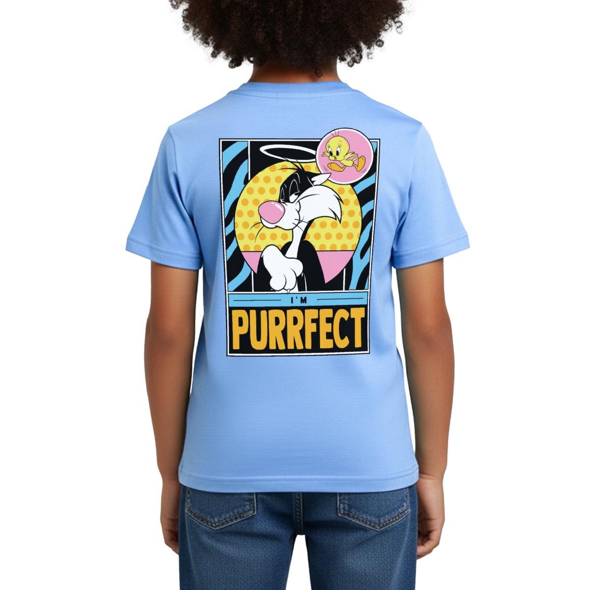 T-Shirt Looney Tunes Kater Sylvester I'm Purrfect Perfekt Kinder T-Shirt