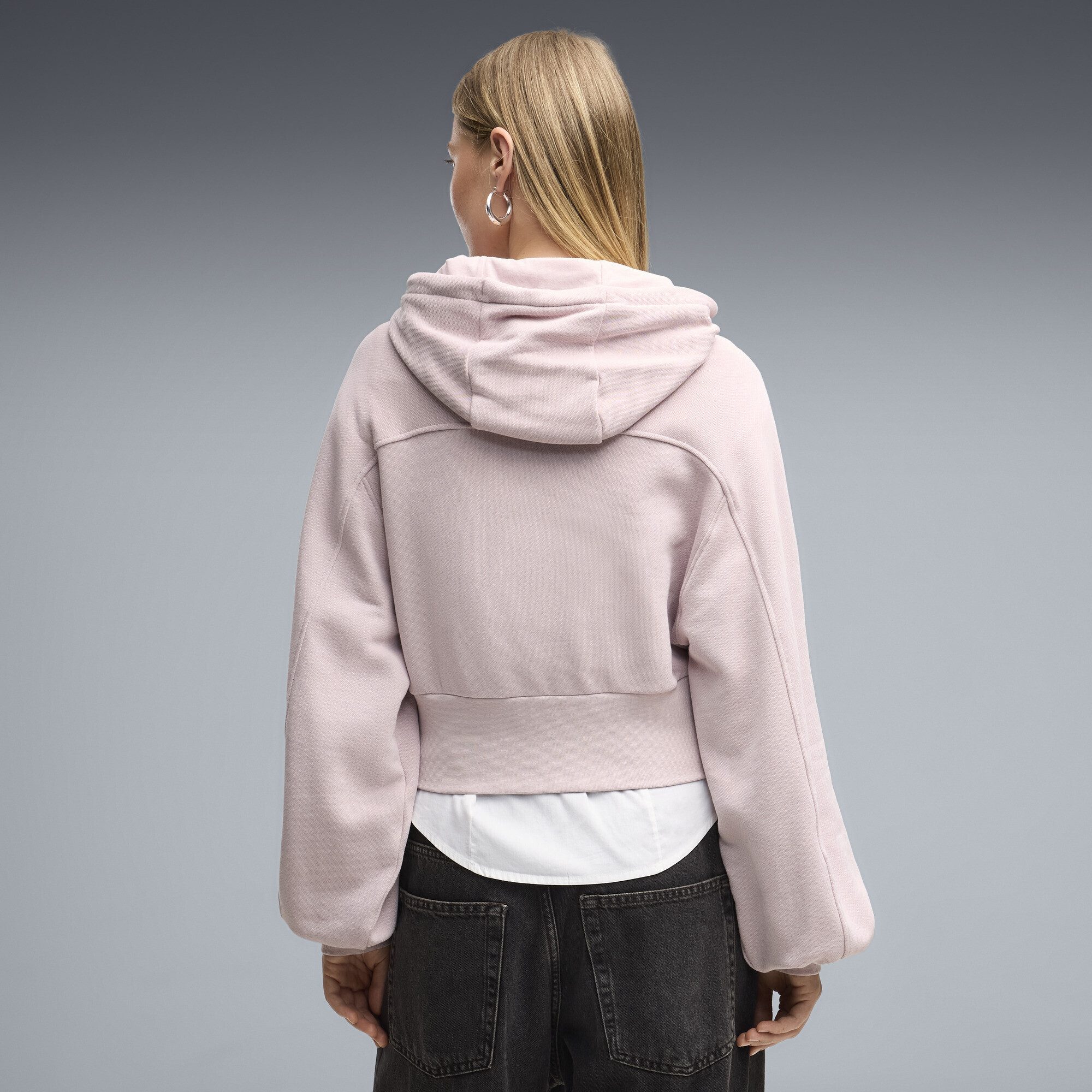 PUMA Hoodie Essentials Cropped Balloon Sleeve Hoodie Damen