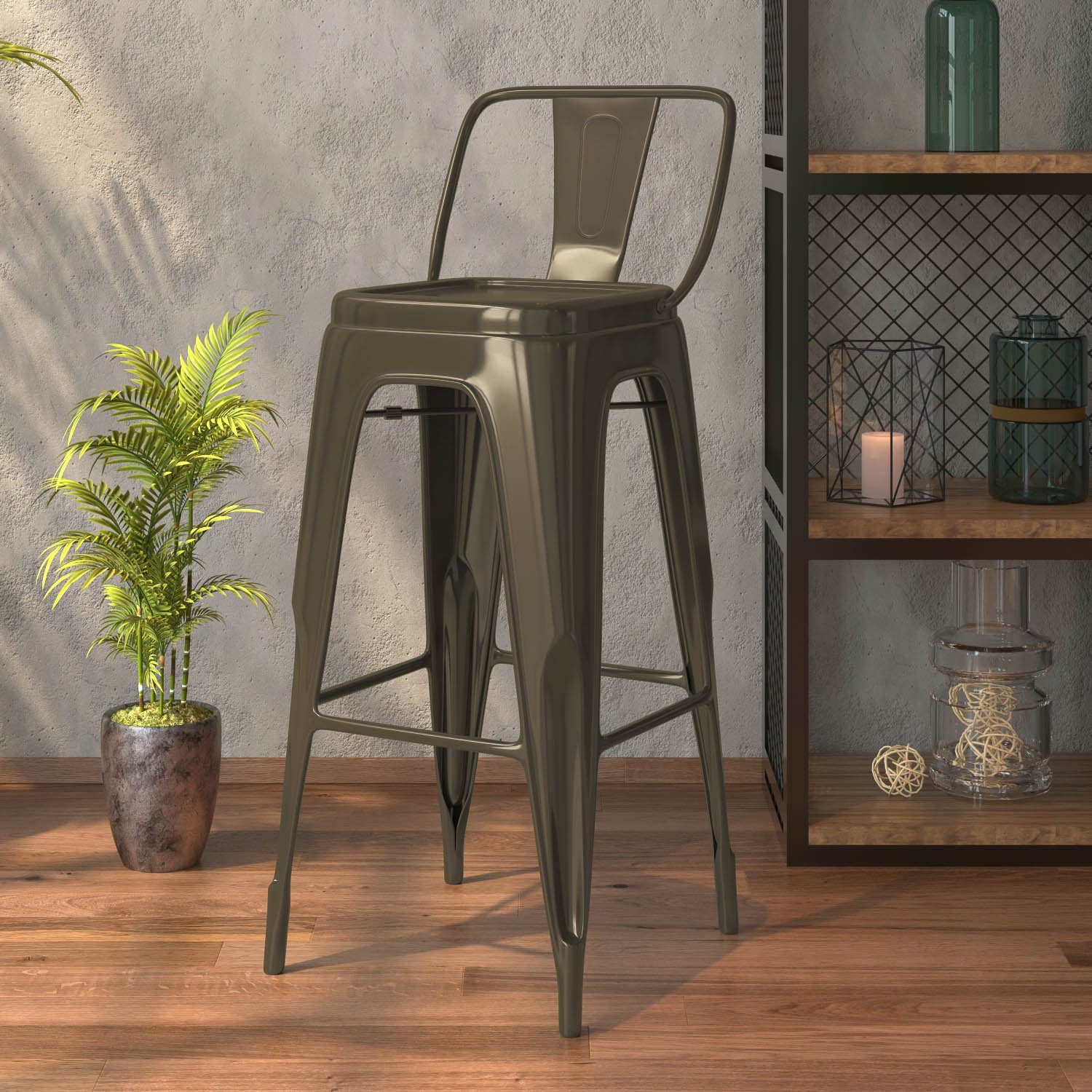 GGMMÖBEL Gartenlounge-Hocker California (2 St)