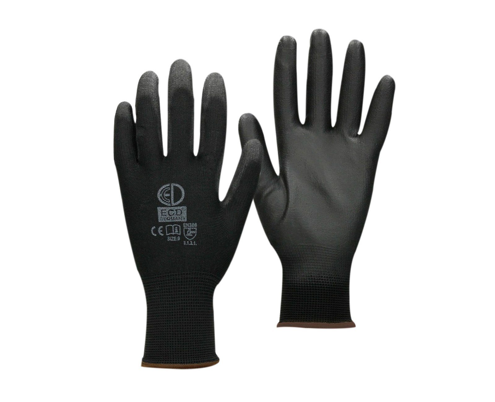 HAGO Arbeitshandschuhe Arbeitshandschuhe, Industrie und Mechaniker-Handschuh, Verbesserter schwarz | Handschuhe
