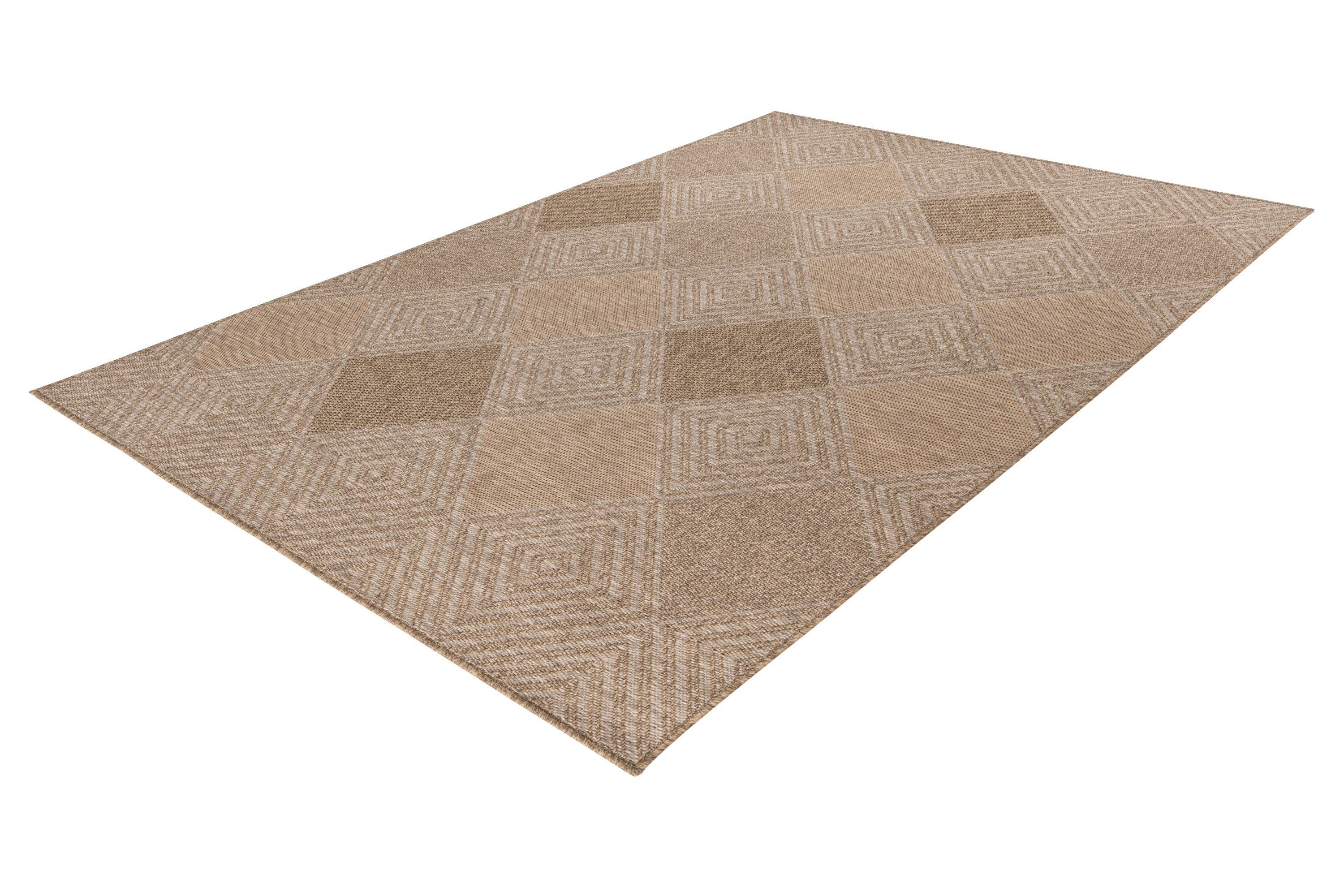 Kayoom Teppich Sindra 425, rechteckig, Höhe: 9 mm, Kurzflor