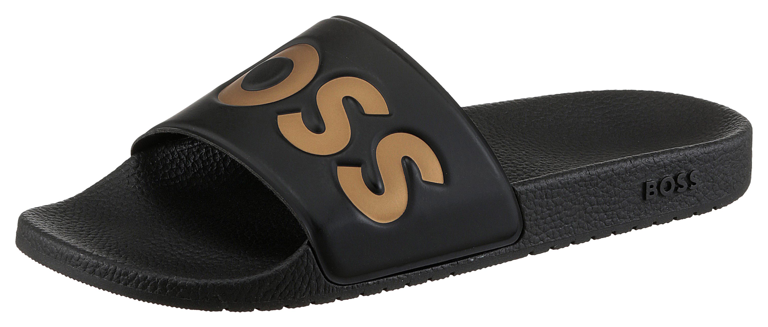 BOSS Aryeh Slid Badepantolette, Poolslides, Schlappen, günstig online kaufen
