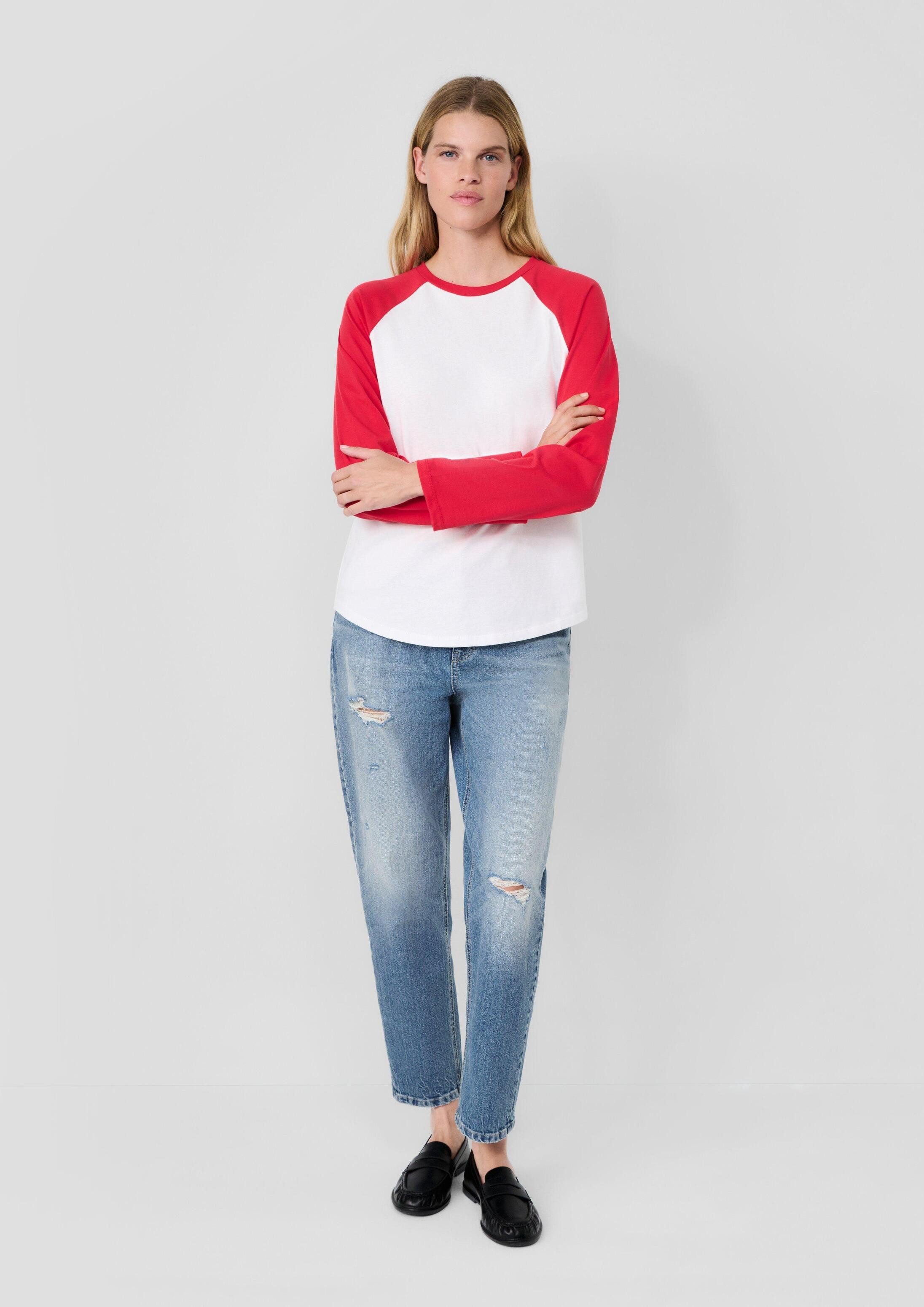 s.Oliver Langarmshirt T-Shirt s.Oliver x Heidi Klum: Raglanshirt mit Colour-Blocking – Bild 5 von 5