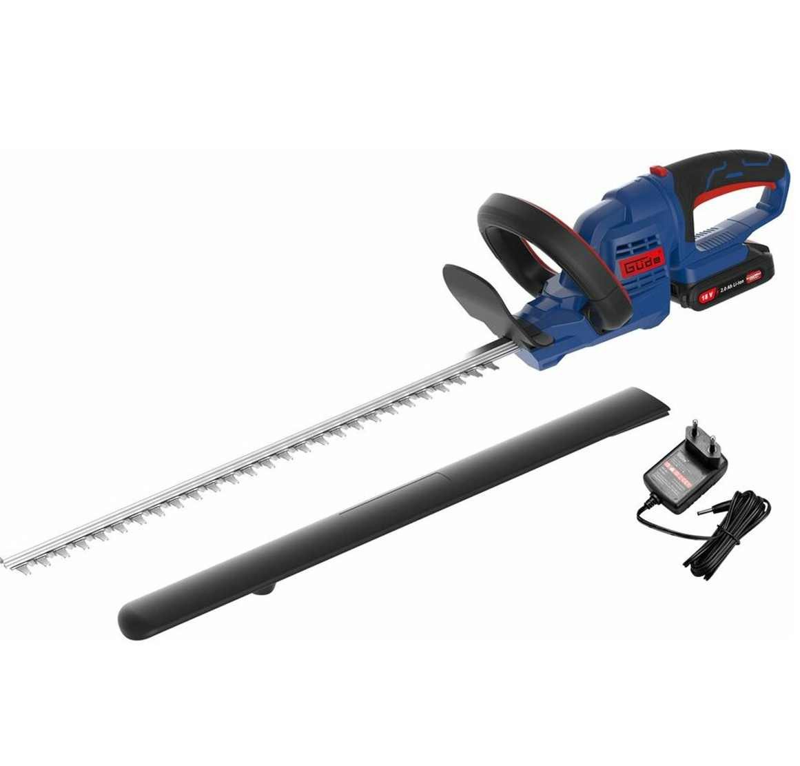 Güde Akku-Heckenschere Güde Heckenschere HS 18-201-05 + Akku 2.0 Ah & Ladegerät E³ Akkusystem