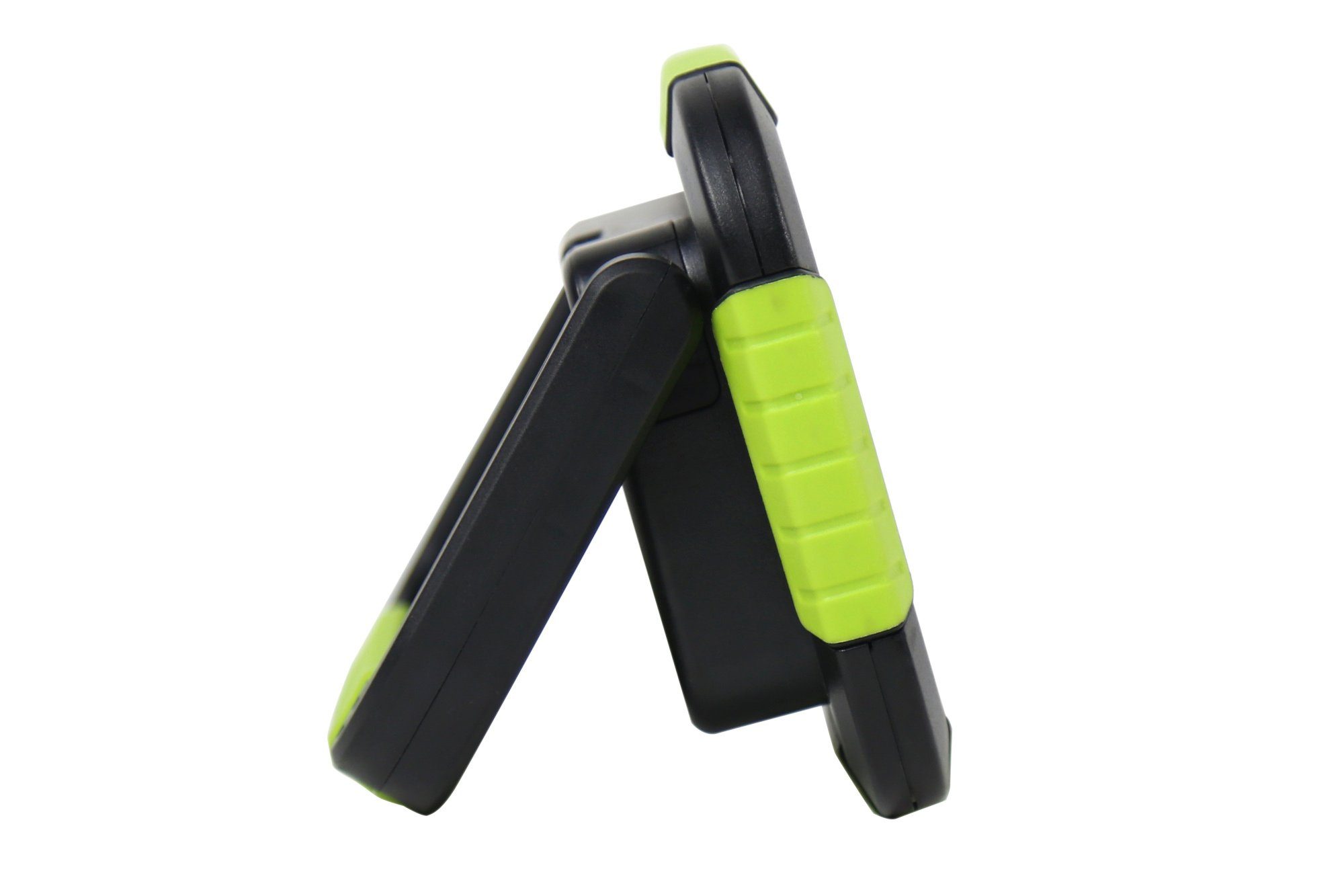 ONDIS24 LED Arbeitsleuchte Akkuleuchte Suchscheinwerfer für Camping Handscheinwerfer, Tischleuchte Powerbank 4400 mAh Akku 500 Lumen grün schwarz