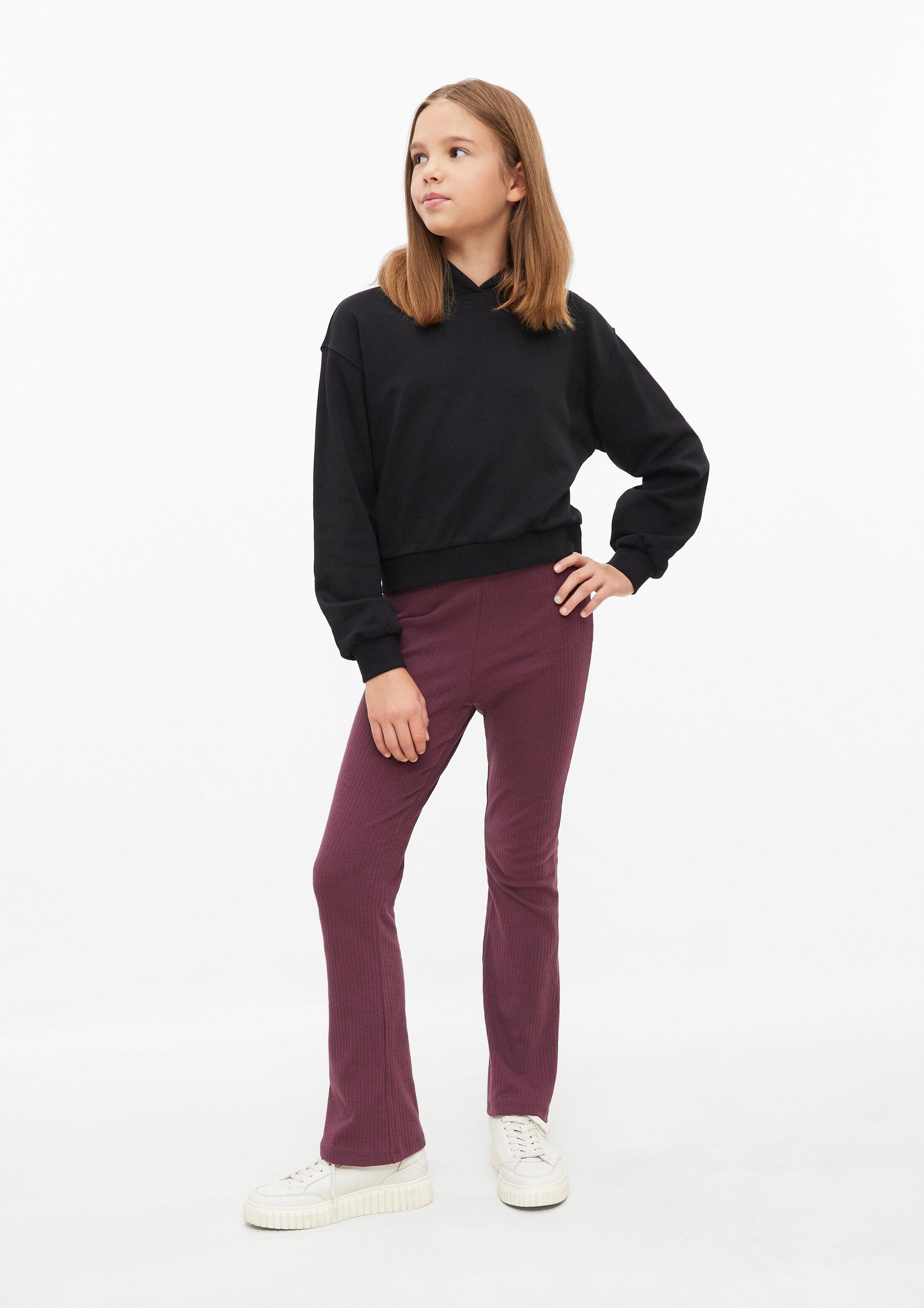 s.Oliver Leggings Leggings Flared Leggings mit High Rise und Rippstruktur – Bild 3 von 4