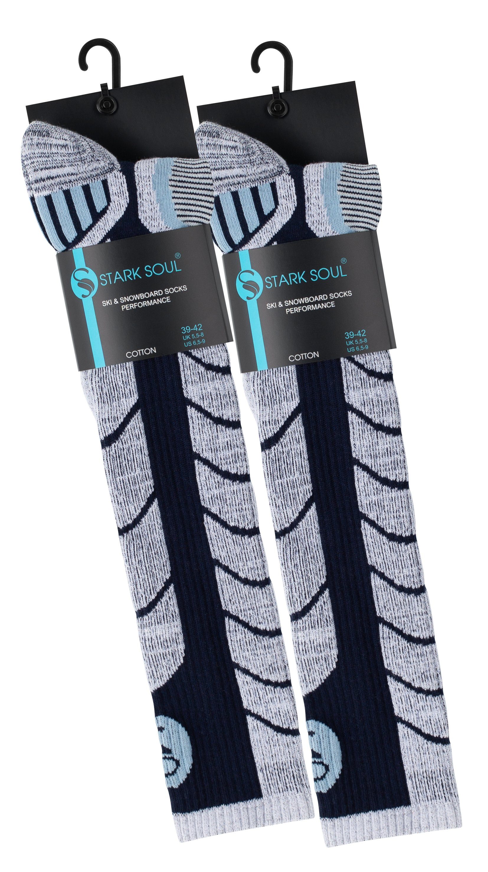 & Marine Paar 2 2 Paar Ski Snowboard Stark mit Socken Skisocken Spezialpolsterung, Soul®