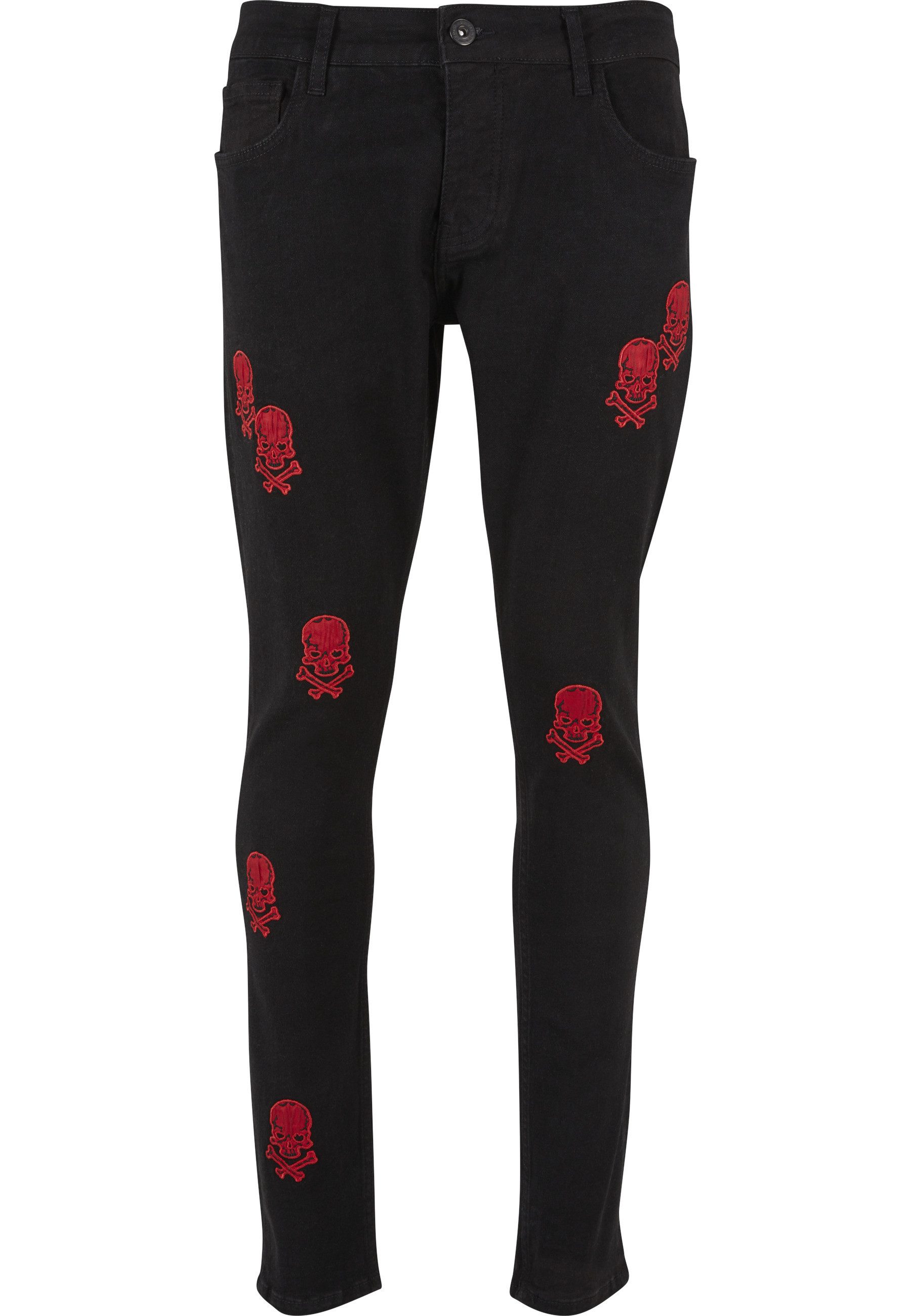 2Y Premium Bequeme Jeans 2Y Premium 2Y Skinny Fit Skull Jeans