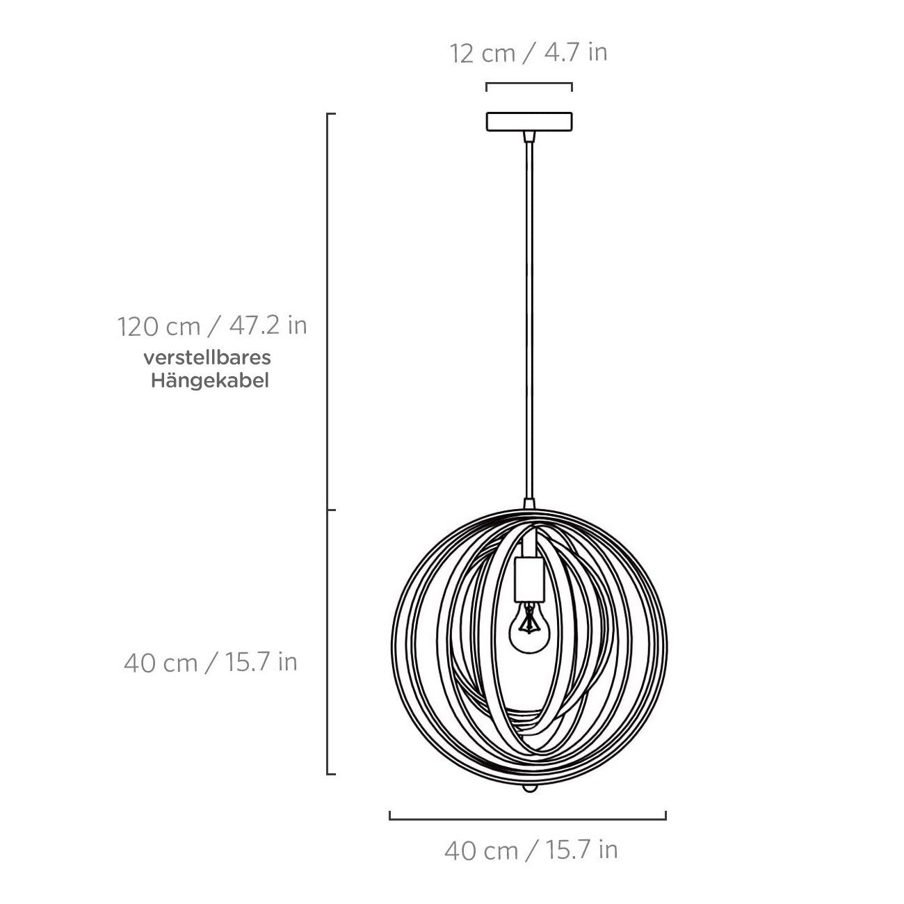 Tomons LED Pendelleuchte Holz im Mobilé-Stil, Hängeleuchte Rahmenelemente
