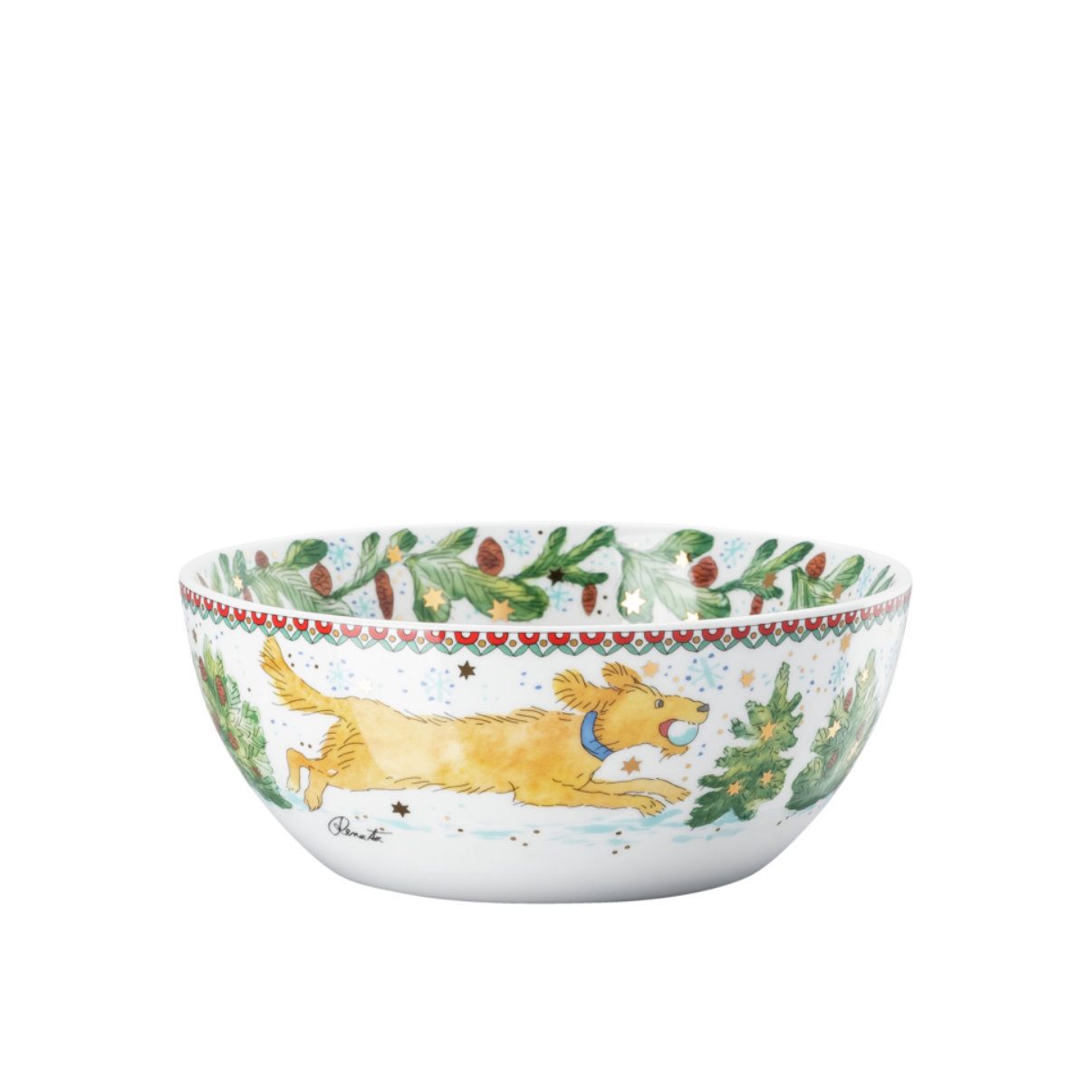 Hutschenreuther Schale Jahresartikel Weihnachten 2025 Weihnachtsgeschirr, Porzellan, 15 cm