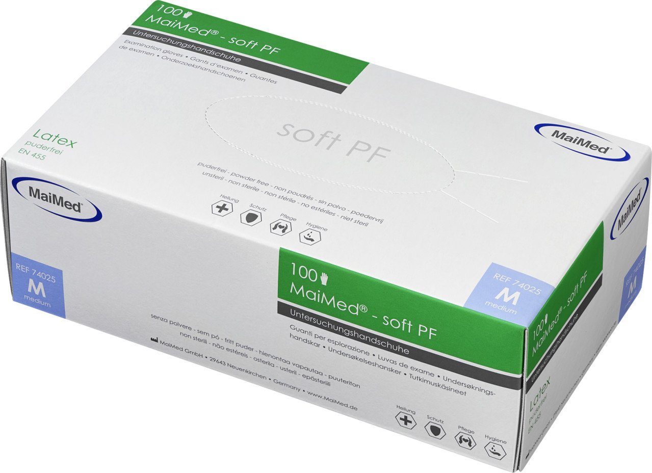 MaiMed Einweghandschuhe MaiMed Einmalhandschuhe med-soft Latex Größe M günstig online kaufen