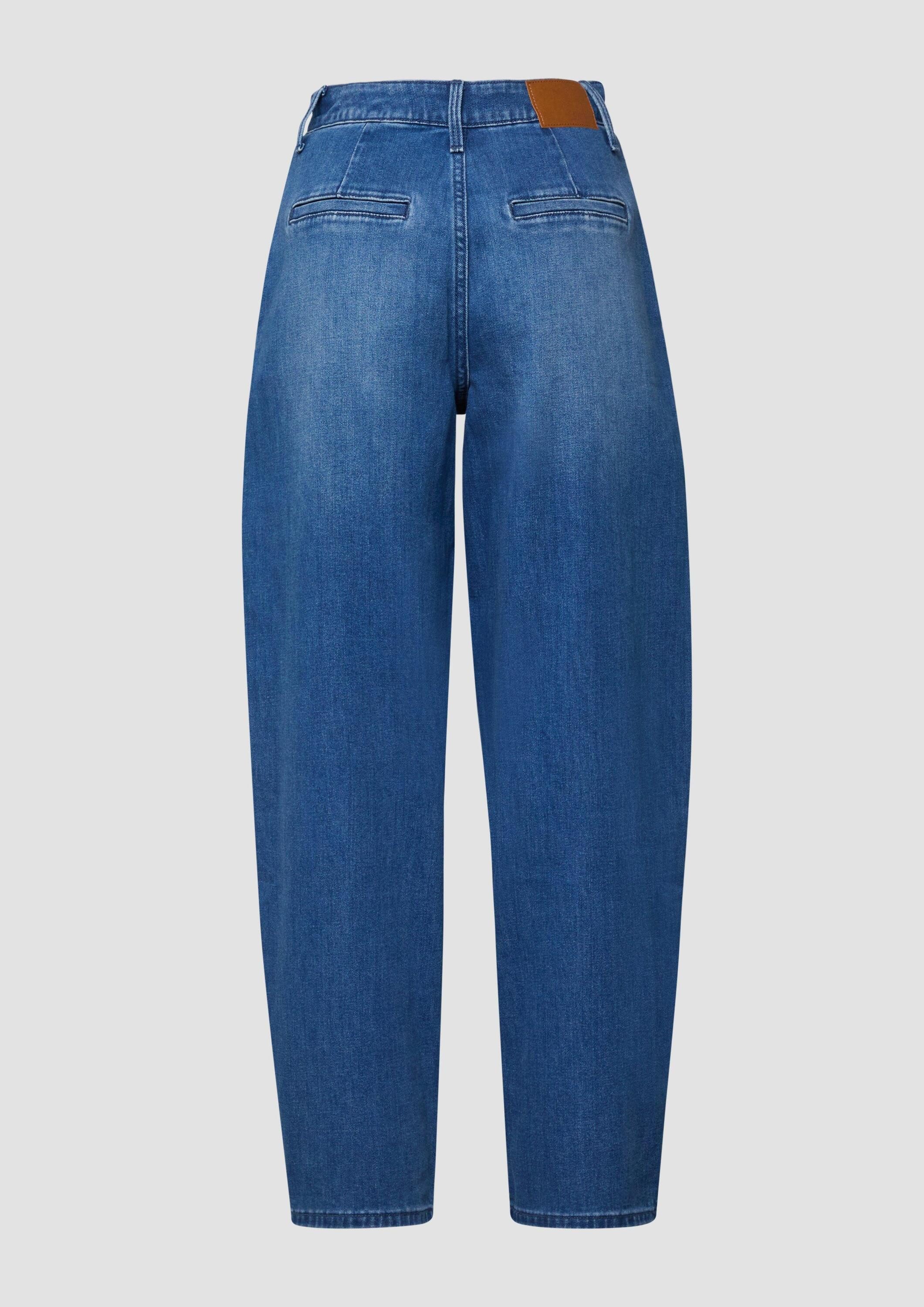 s.Oliver Weite Jeans Jeans-Hose Ankle-Jeans / Regular Fit / High Rise / Bar günstig online kaufen