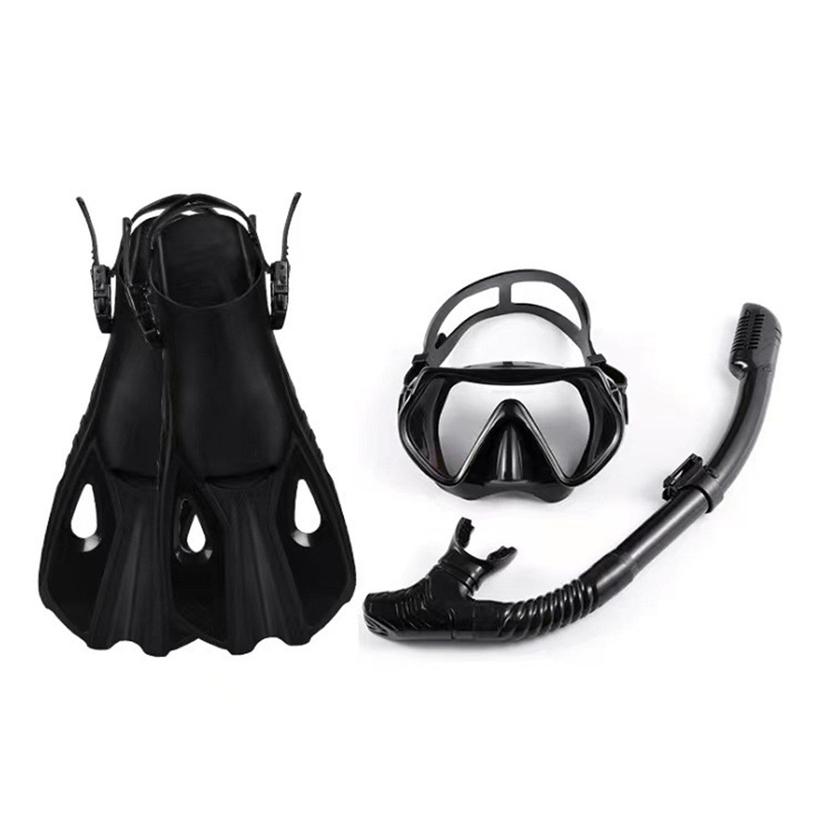 GARRYFIZH Taucherbrille Tauchermaske Taucherschnorchel Tauchflossen, Tauchermaske, Schnorchel, Flossen