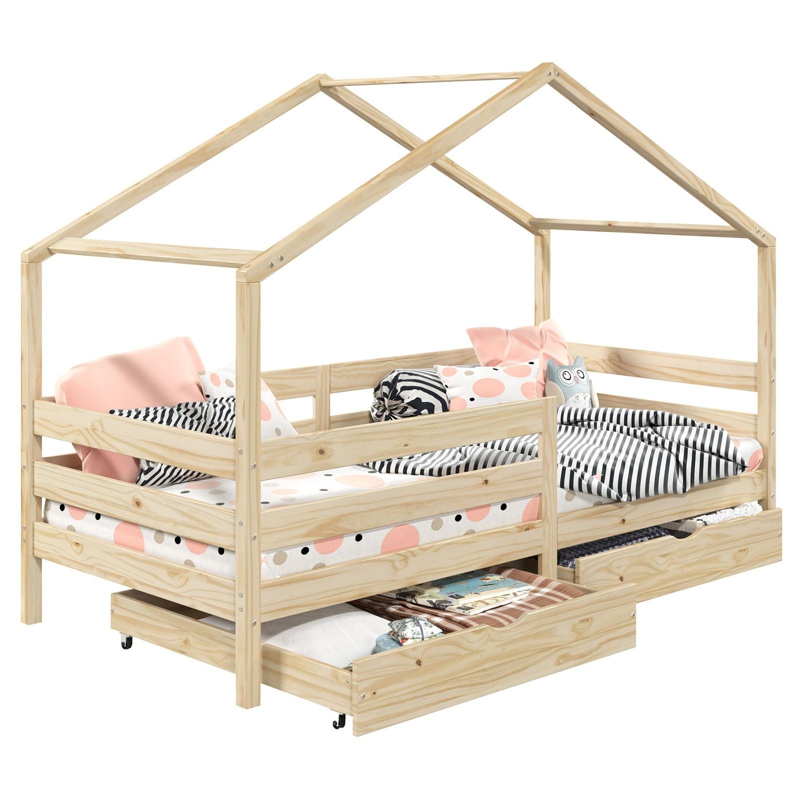 IDIMEX Kinderbett ENA, Hausbett Montessori 90 günstig online kaufen