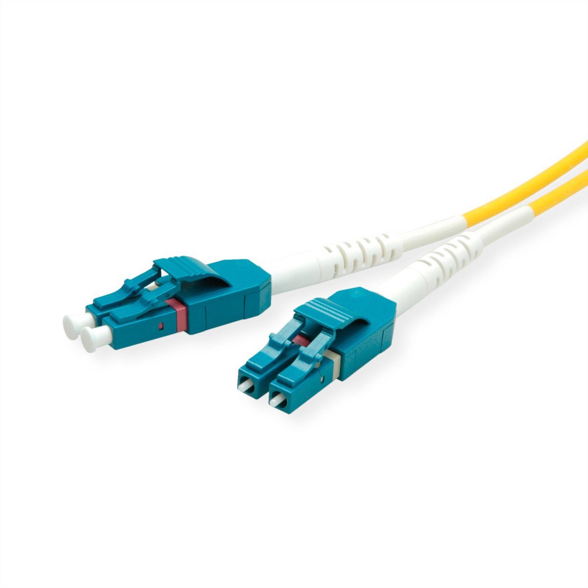 ROLINE LWL-Kabel Duplex, Single Mode 9/125µm OS2, LC/LC Glasfaserkabel, (50.0 cm)