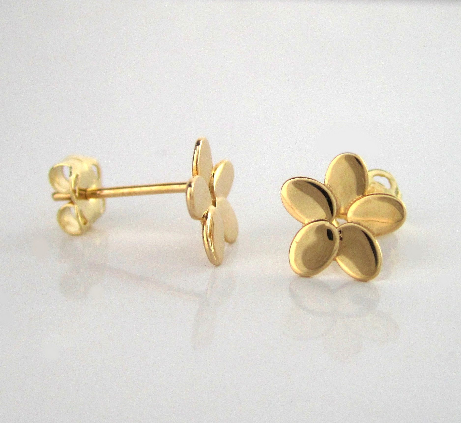 NICEANDnoble Paar Ohrstecker 585er Gelbgold Ohrstecker Blüte günstig online kaufen