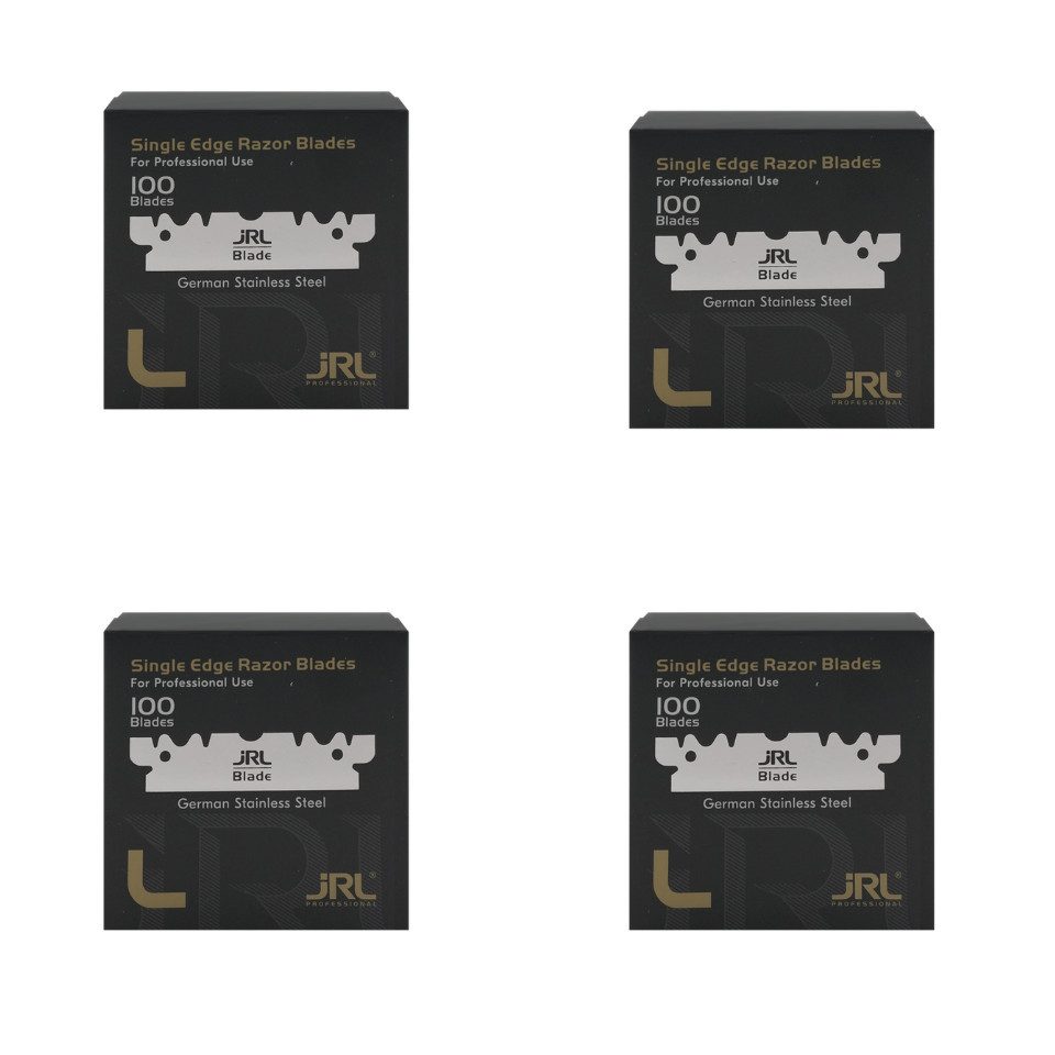 JRL Rasierklingen JRL Single Edge Rasierklingen, 100-teiliges Set (100 einzeln verpackte Single Edge Klingen), Extrem scharf, langlebig für den professionellen Einsatz