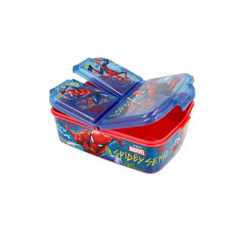 Spiderman Lunchbox Brotdose, Vesperdose mit 3 Fächern BPA-frei