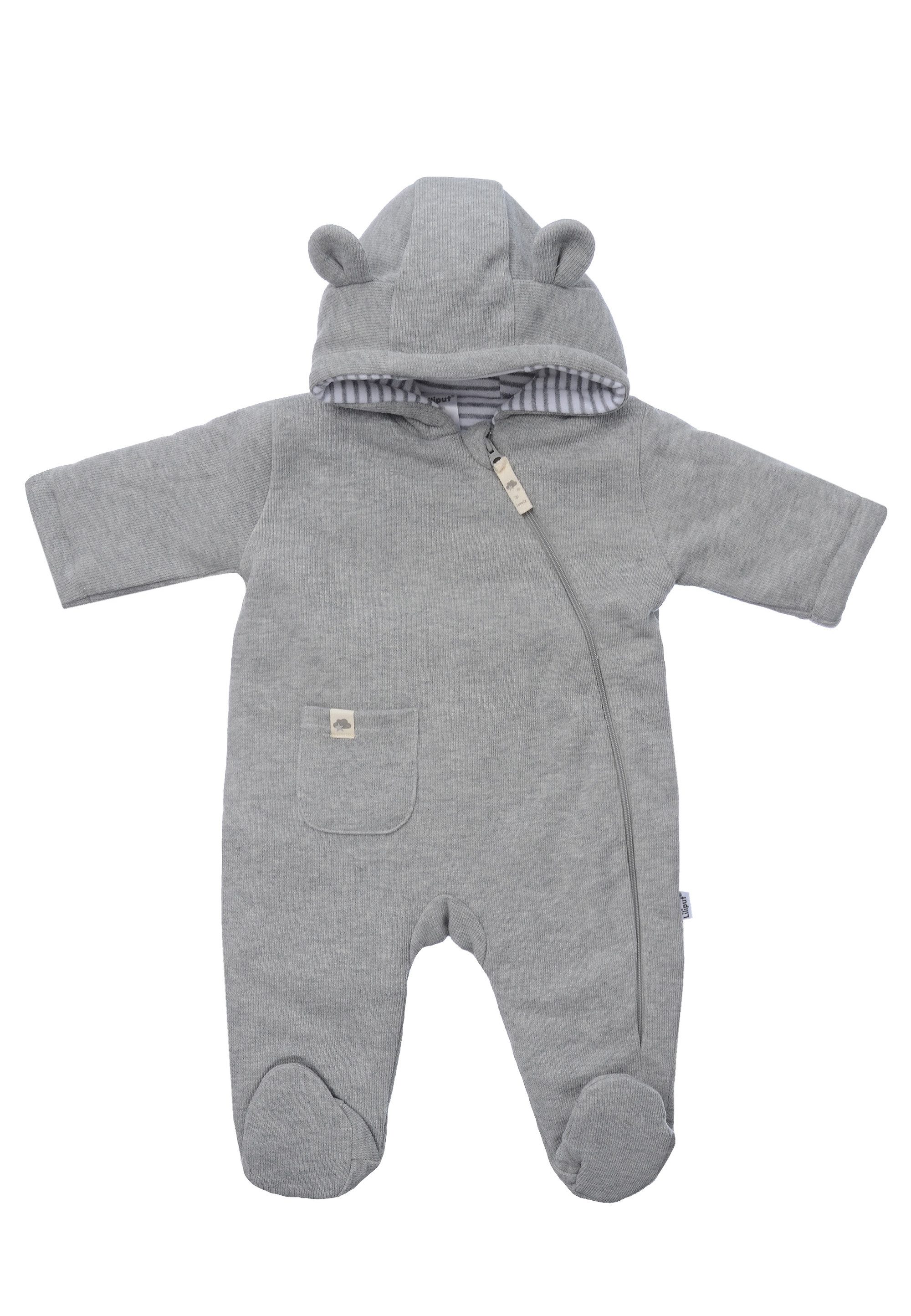 Liliput Overall grau mit niedlicher Kapuze