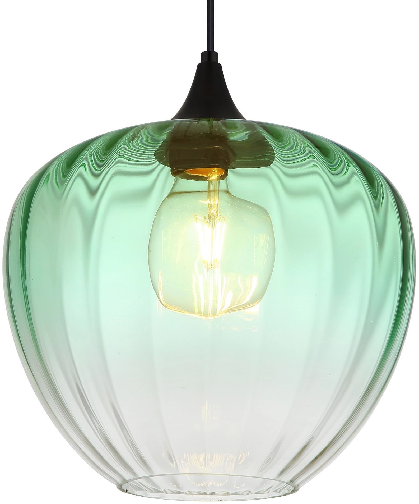 GLOBO LIGHTING Pendelleuchte SANDER, ohne Leuchtmittel, Gläser, Hängeleuchte, Wohnzimmer, Esstisch