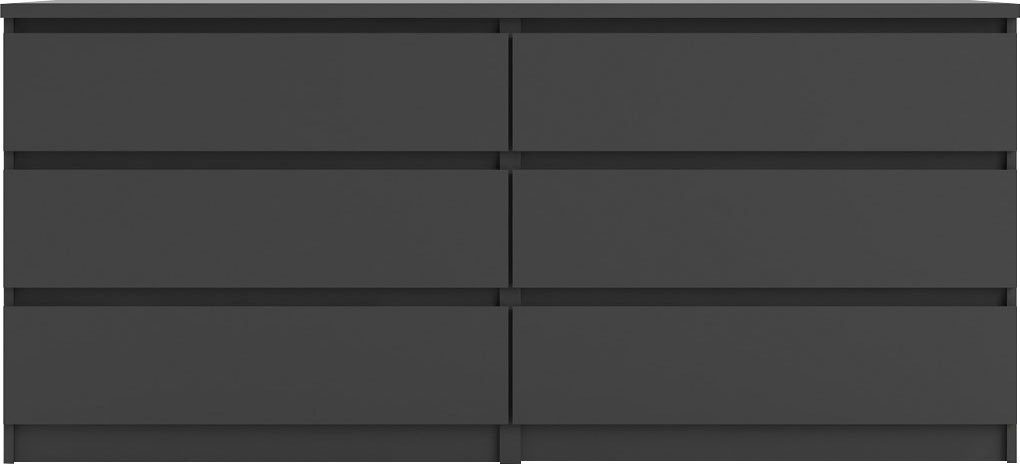 Home affaire Kommode Naia, 6 Schubladen im skandinavischen Design, Breite 158 cm, Viel Stauraum mit griffloser Front, in mehreren Farben