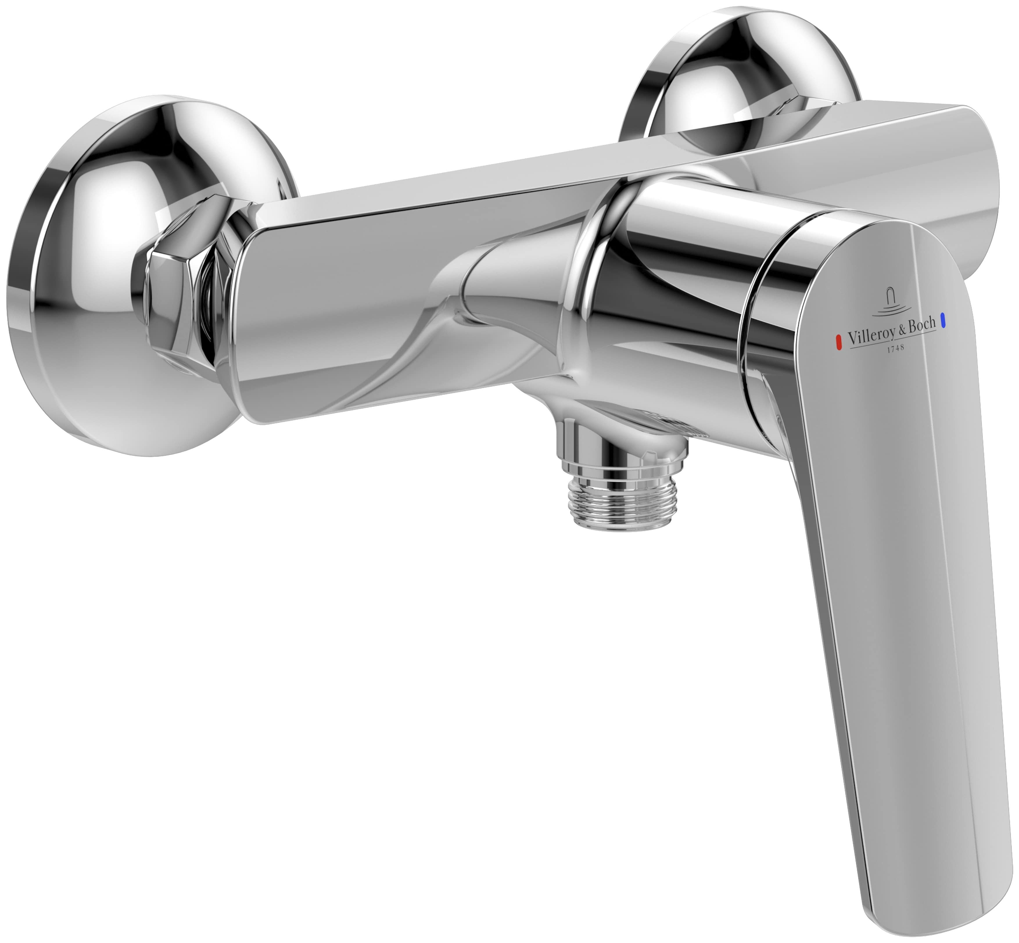 Villeroy & Boch Duscharmatur Oasis Mischbatterie Dusche mit Rückflussschutz und Keramikkartusche