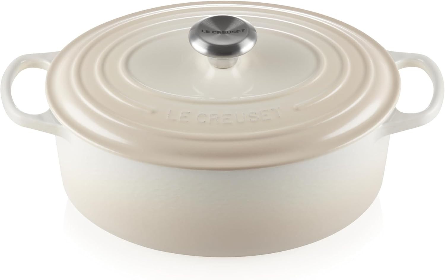 LE CREUSET Ersatzscherkopf Le Creuset Bräter Signature Oval 29 cm – Weiß