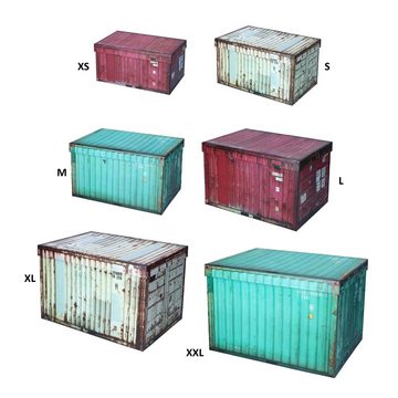 MamboCat Aufbewahrungskorb 6tlg Set Geschenkboxen Container bunt verschiedene Größen Pappboxen