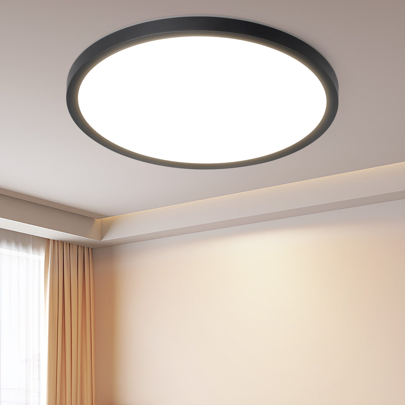 Nettlife LED Deckenleuchte Badezimmer Flach 30CM günstig online kaufen