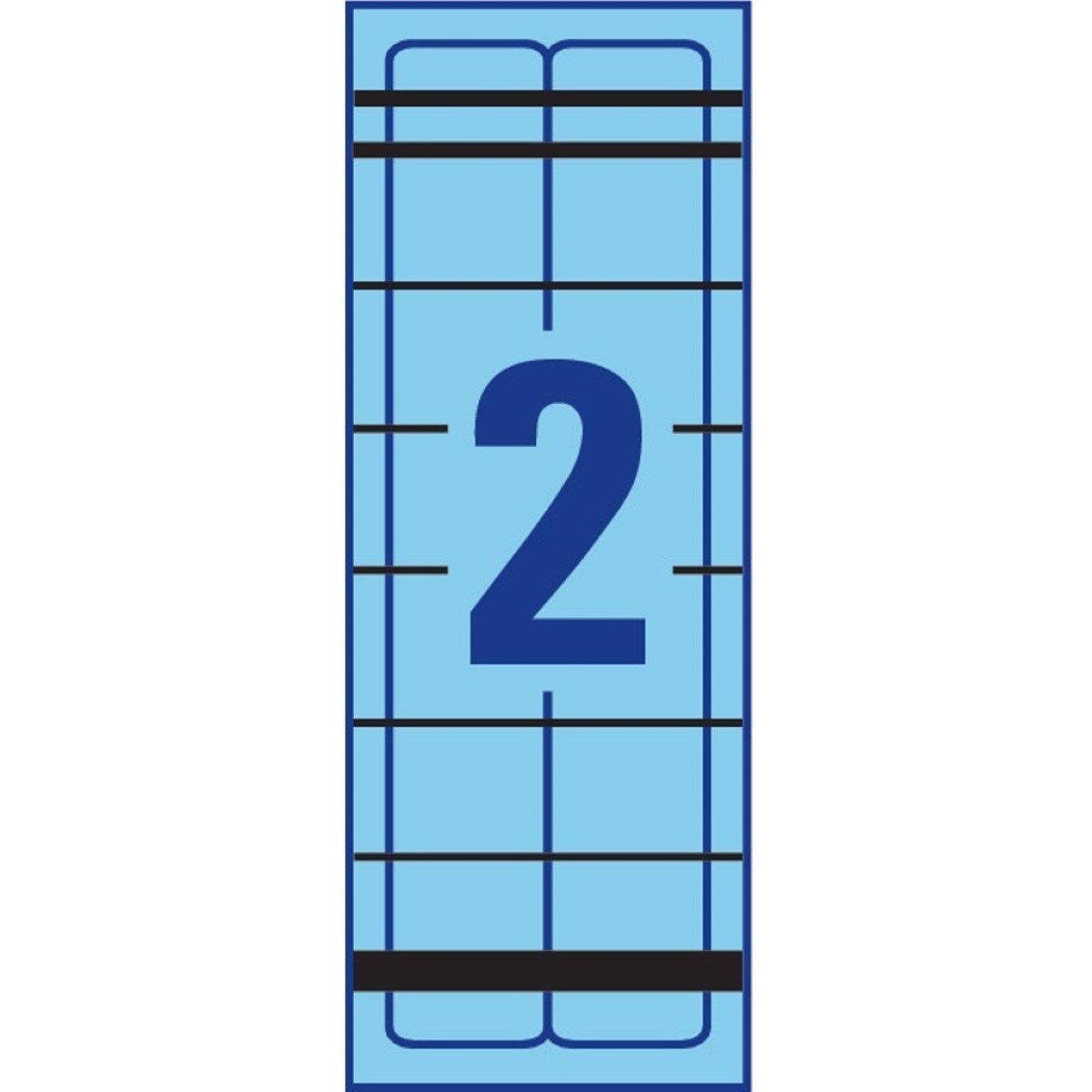 Thumbnail - Avery Zweckform Etiketten 10x Ordner-Etiketten A4 Schmal Kurz Blau, A4 Ordnerrücken Rückenschilder Ordner-Aufkleber