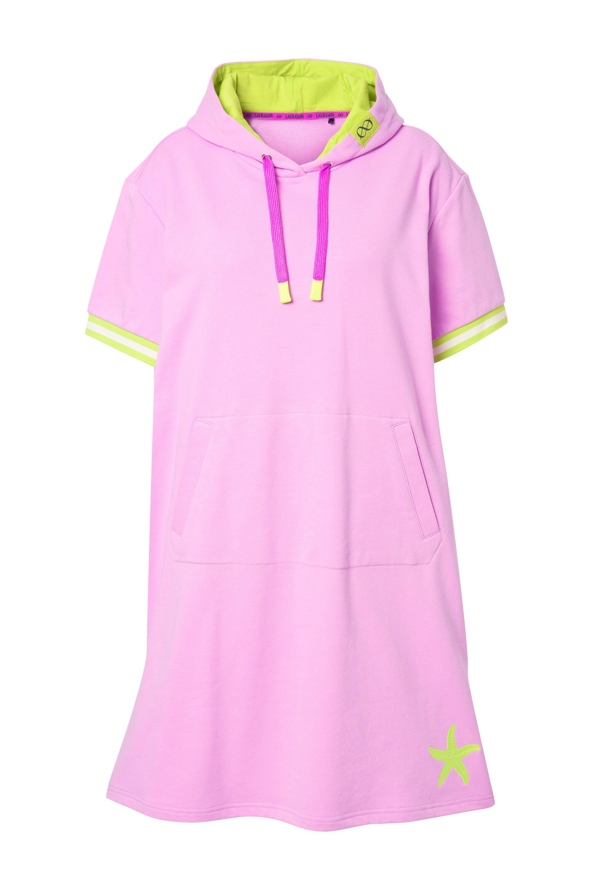 Jerseykleid Strandsweatkleid 1/2 Arm Kapuze