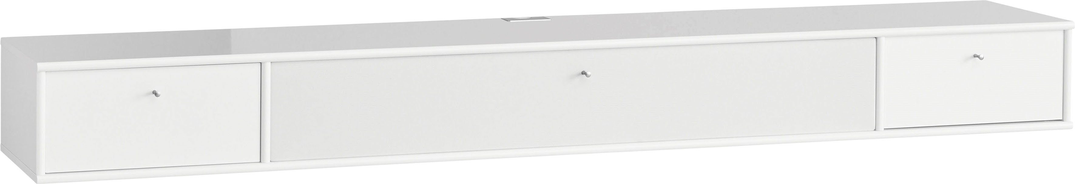 Hammel Furniture TV-Board Mistral Medienmöbel, 220 B: mit und Schaubladen Hängend, Fernsehschrank, mit Klapptür Lowboard, Akustikstoff, cm