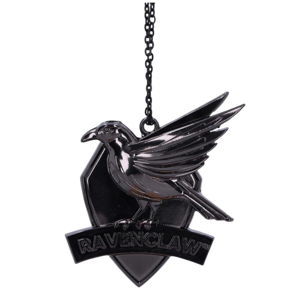 Harry Potter Weihnachtsbaumschleife Harry Potter Ravenclaw – Silberfarbener Wappen-Anhänger 7 cm