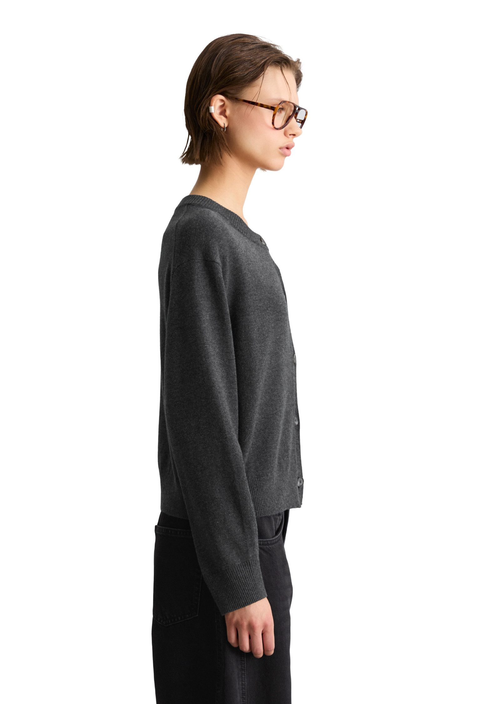 Marc O'Polo DENIM Cardigan aus Soft Cotton Stretch