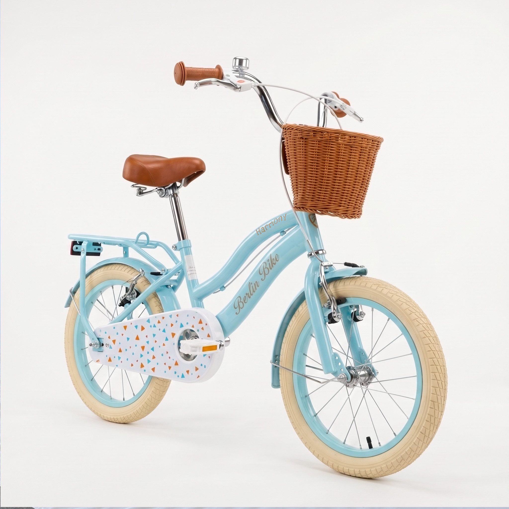 BERLIN BIKE Kinderfahrrad Harmony 16 Zoll für Jungen und Mädchen mit Stützräder, 1 Gang, 1 Gang, Spielerisch Balance und Motorik fördern