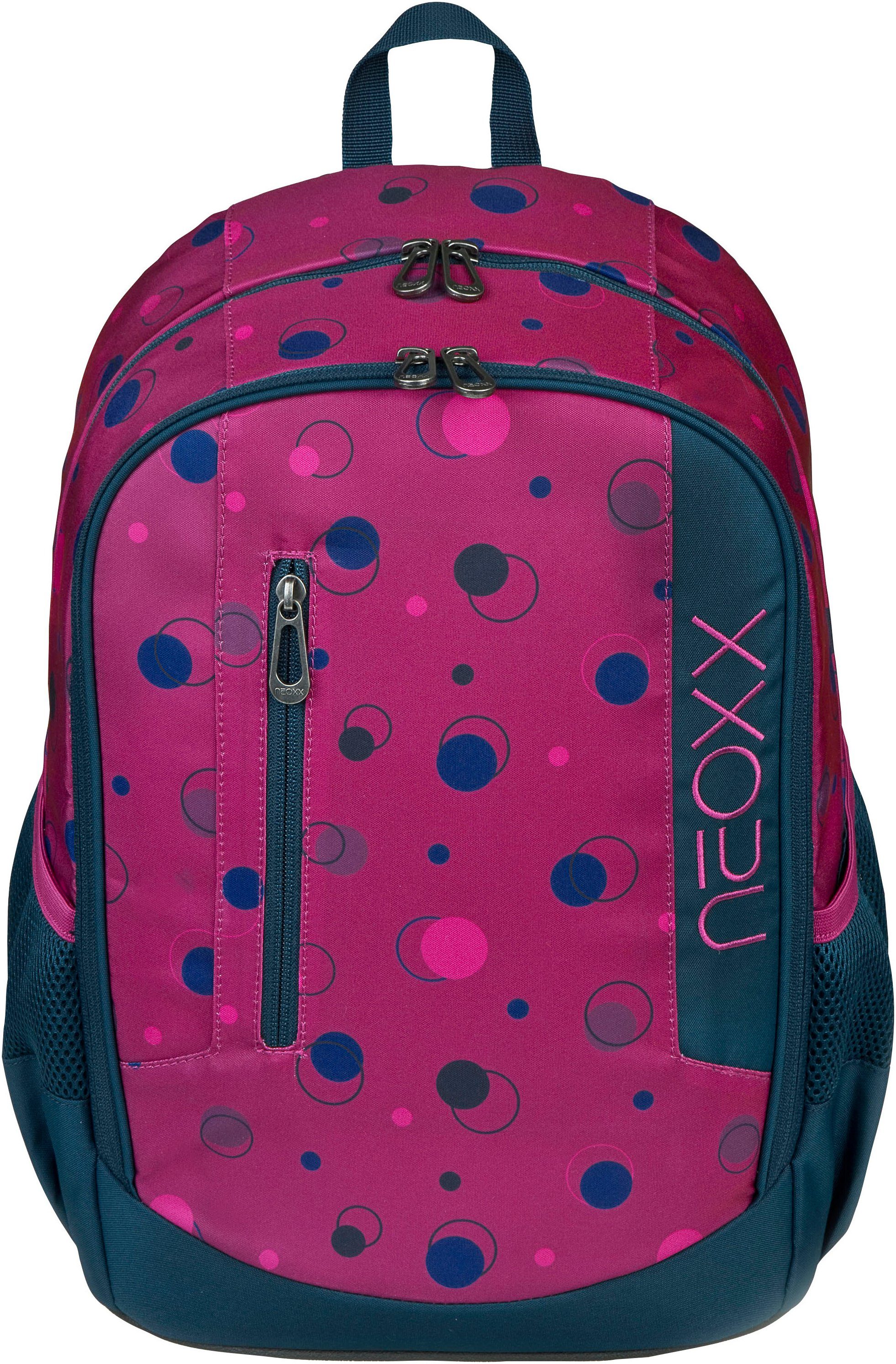 neoxx Schulrucksack Flow, Bubble me around, teilweise aus recyceltem Material