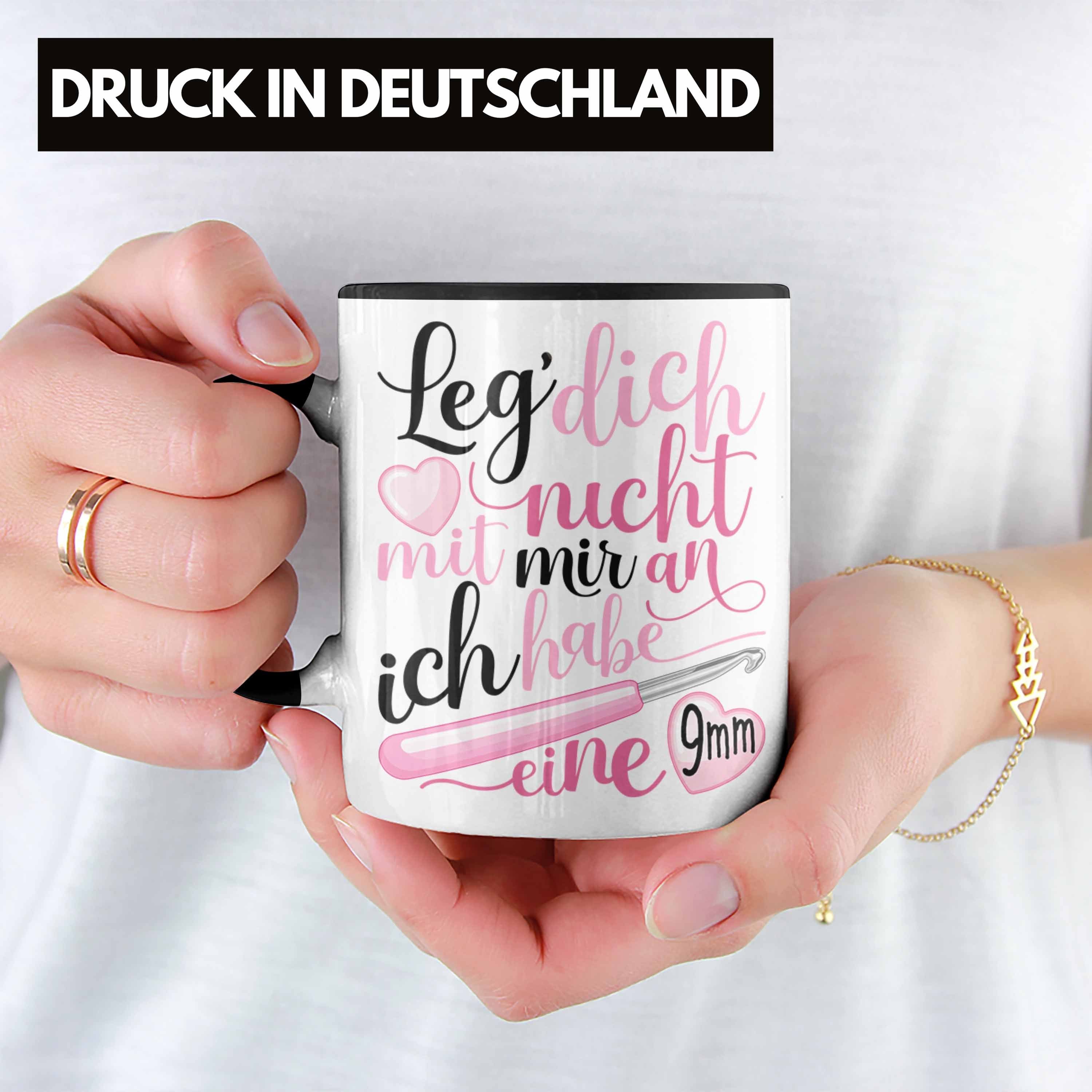 Trendation Tasse Häkeln Tasse Geschenk Grafik Stricken Geschenkidee Spruch Lustig Ich H